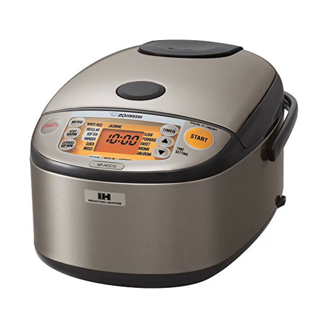 Zojirushi Induction Heating Rice Cooker And Warmer, 5.5-Cup, Dark Gray - NP-HCC10XH