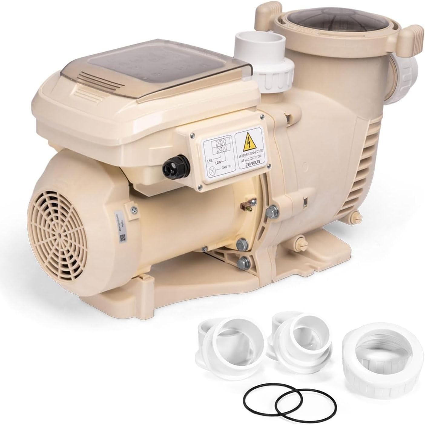 XtremepowerUS Variable Speed In-Ground Pool Pump 230V, 1.5 HP, 6 660 GPH, Max 1.75 HP