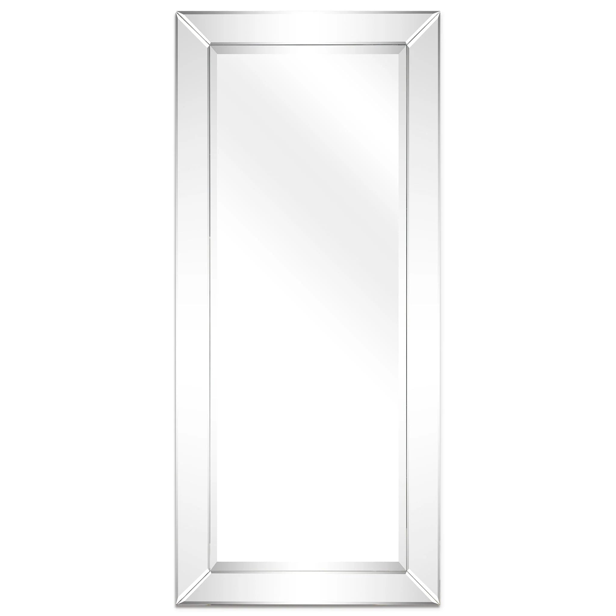 Rectangular Clear Beveled Wall Mirror - 3 Sizes