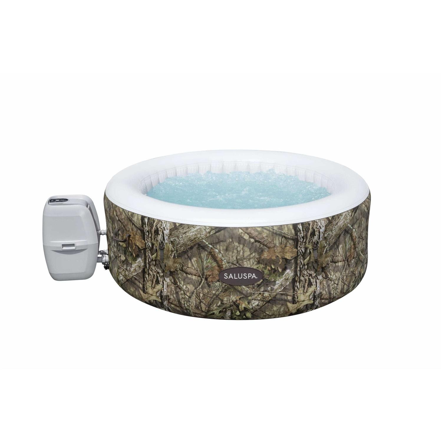 Saluspa Inflatable Hot Tub, Mossy Oak, 2-4 Person, 177 gal - Salsa