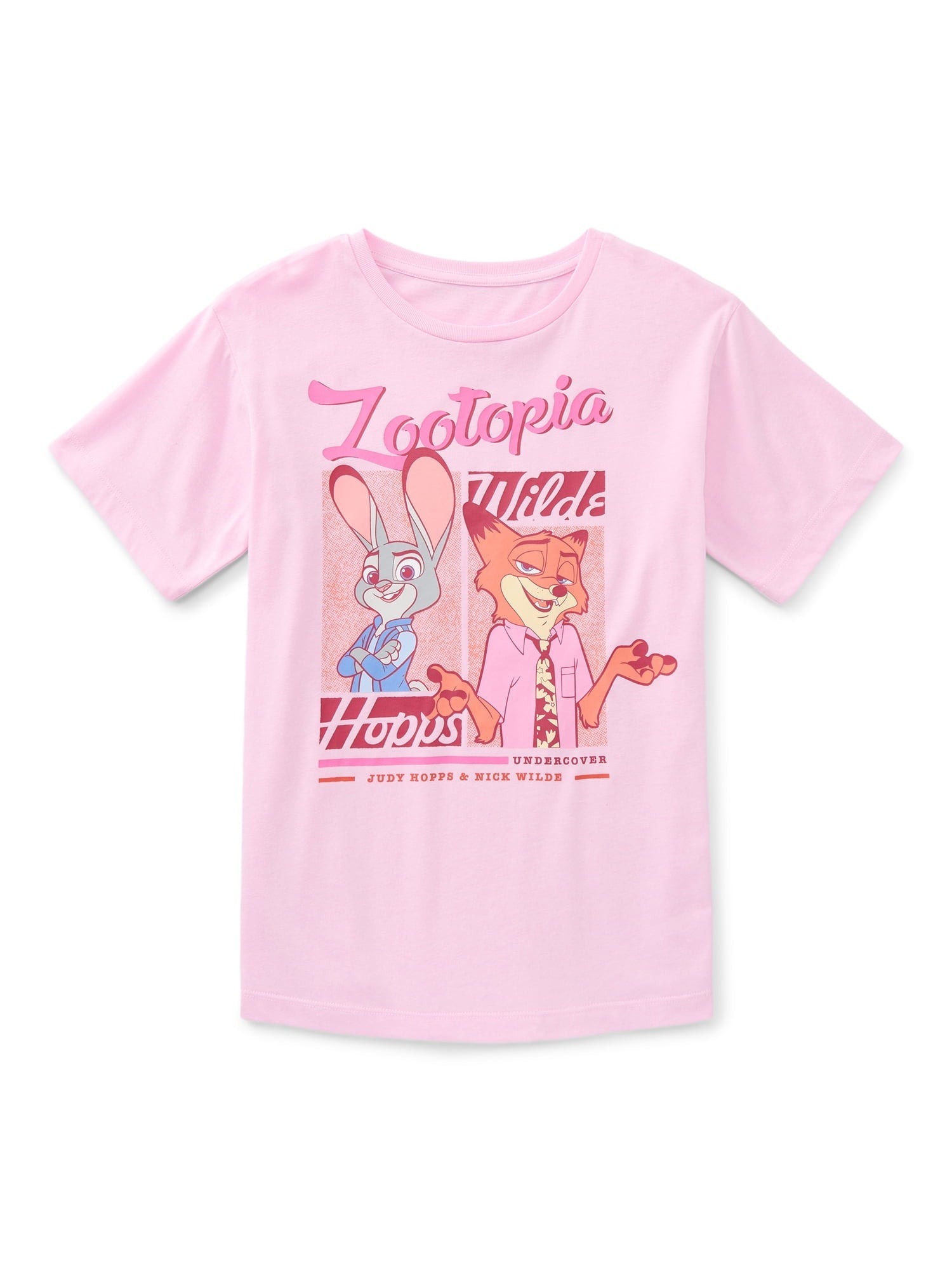Hello Kitty Animal Print Girls Short Sleeve Graphic T-Shirt, Sizes 4-16