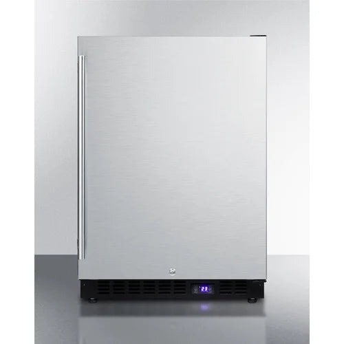 Outdoor All-Freezer, 24 in Wide, Black Cabinet