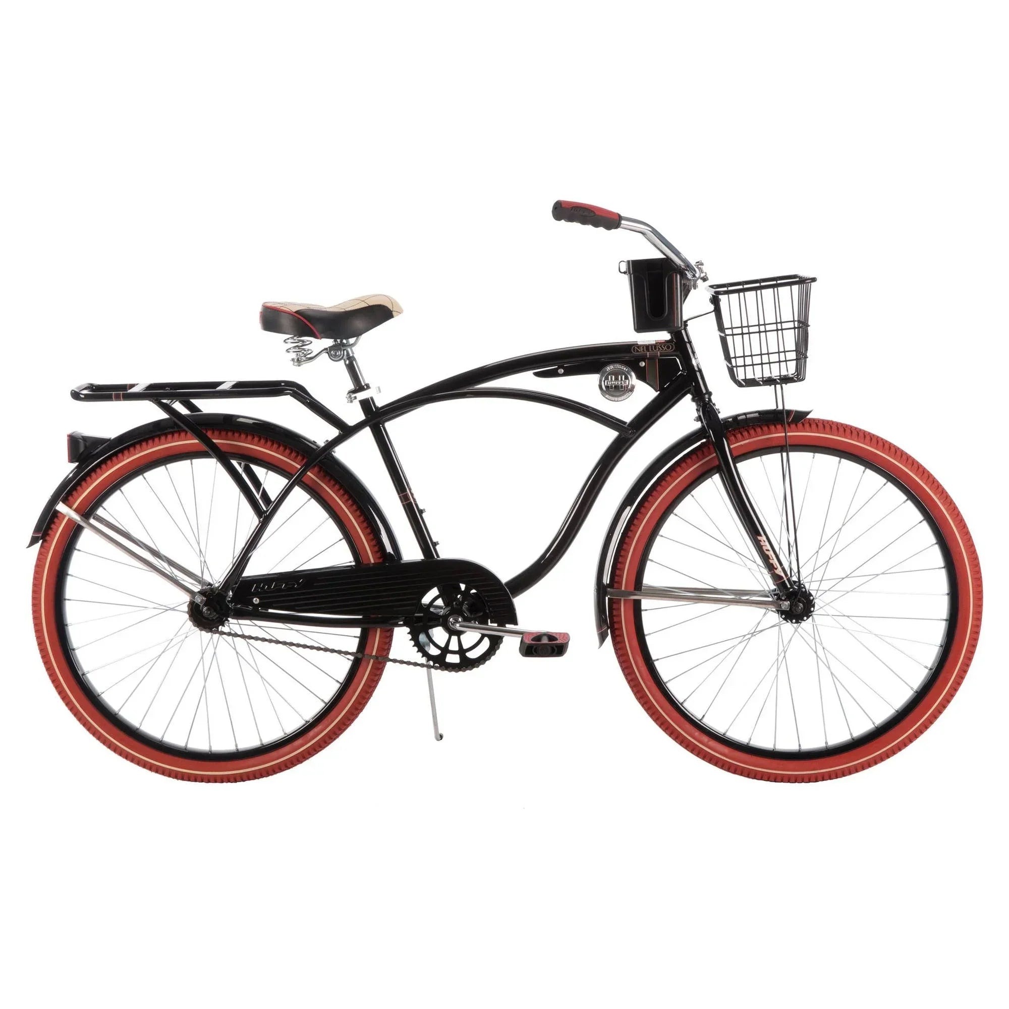 Huffy Men's Cruiser Bike 26 in Black - Nel Lusso