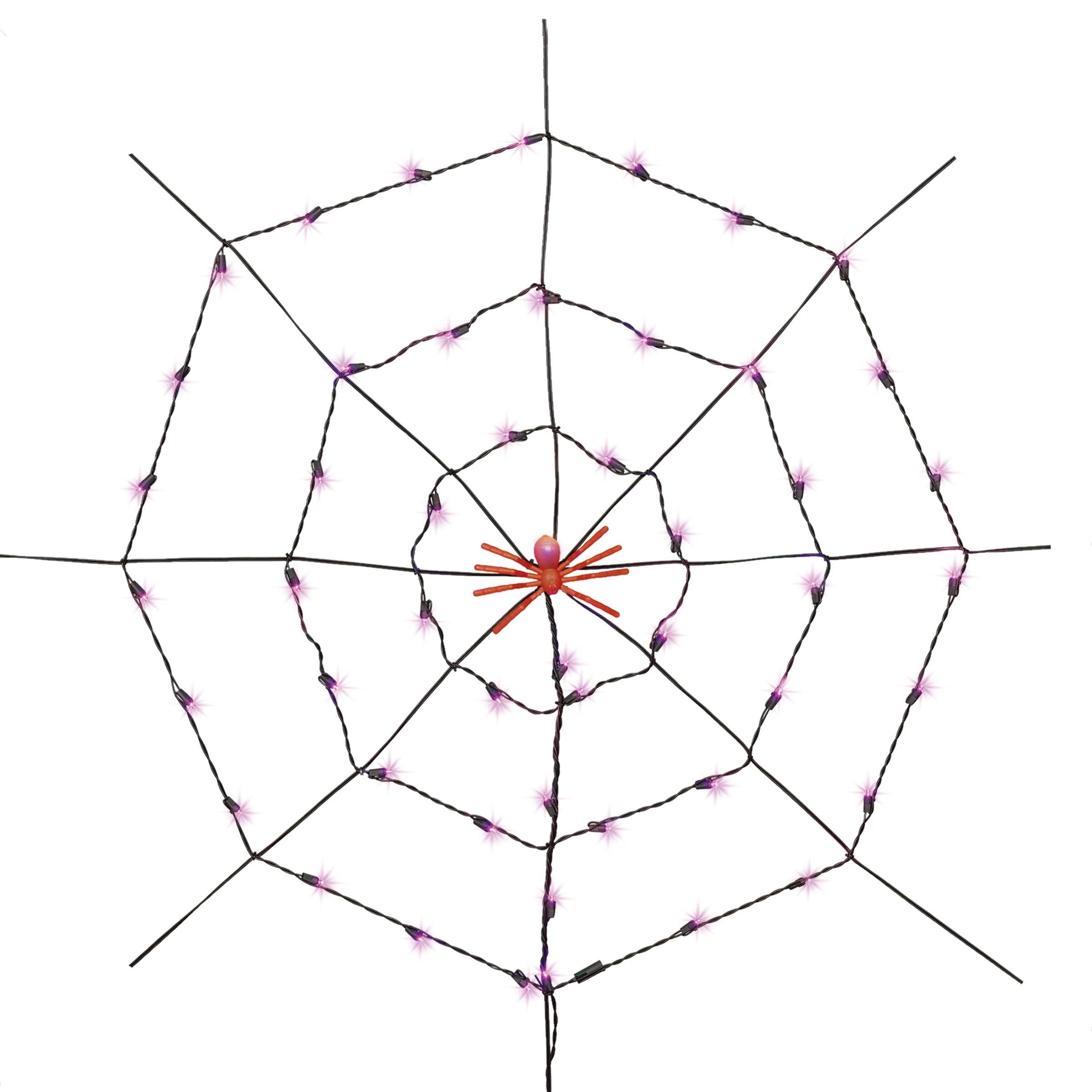 Indoor/Outdoor 50-Count LED Spider Web Lights, 5', Halloween by Way To Celebrate