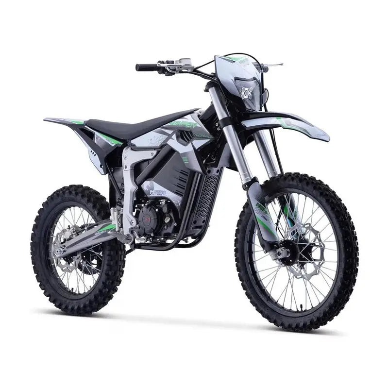 MotoTec Electric Dirt Bike 72V 12,000W White - Venom