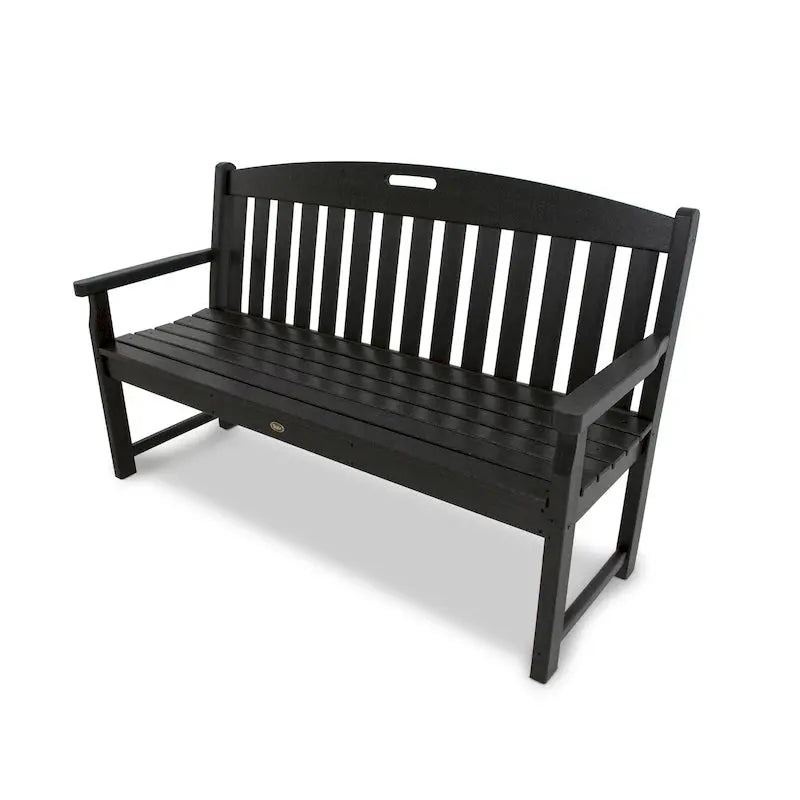 POLYWOOD Outdoor Bench, 60-Inch Recycled Plastic - Yacht Club