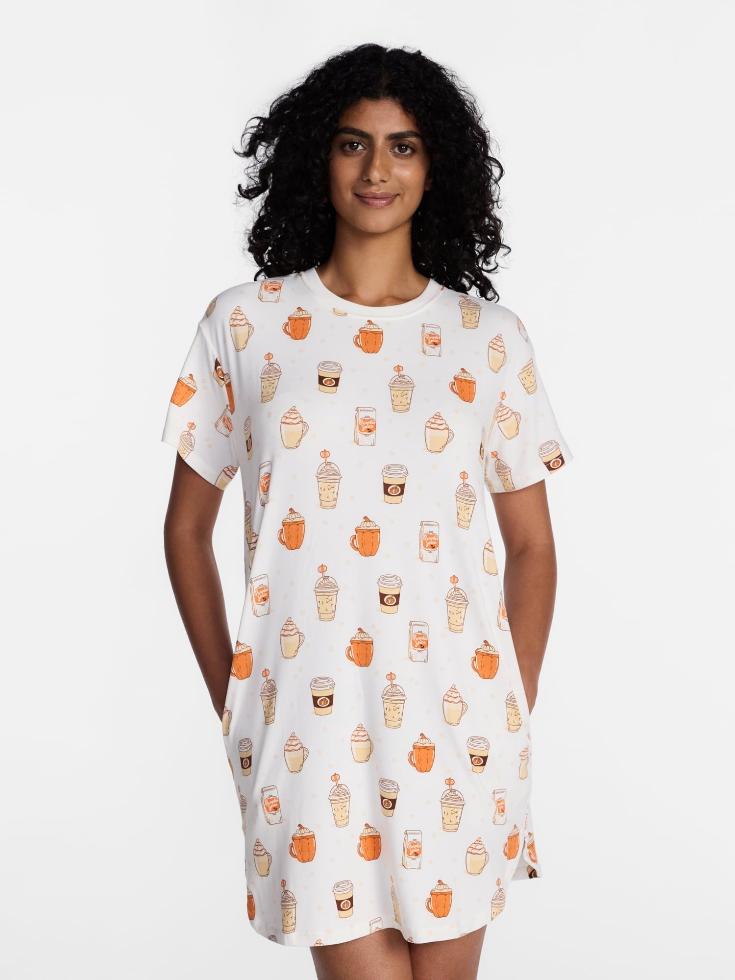 Halloween Women's Sleepshirt Top and Socks Set from Way to Celebrate, 2-Piece