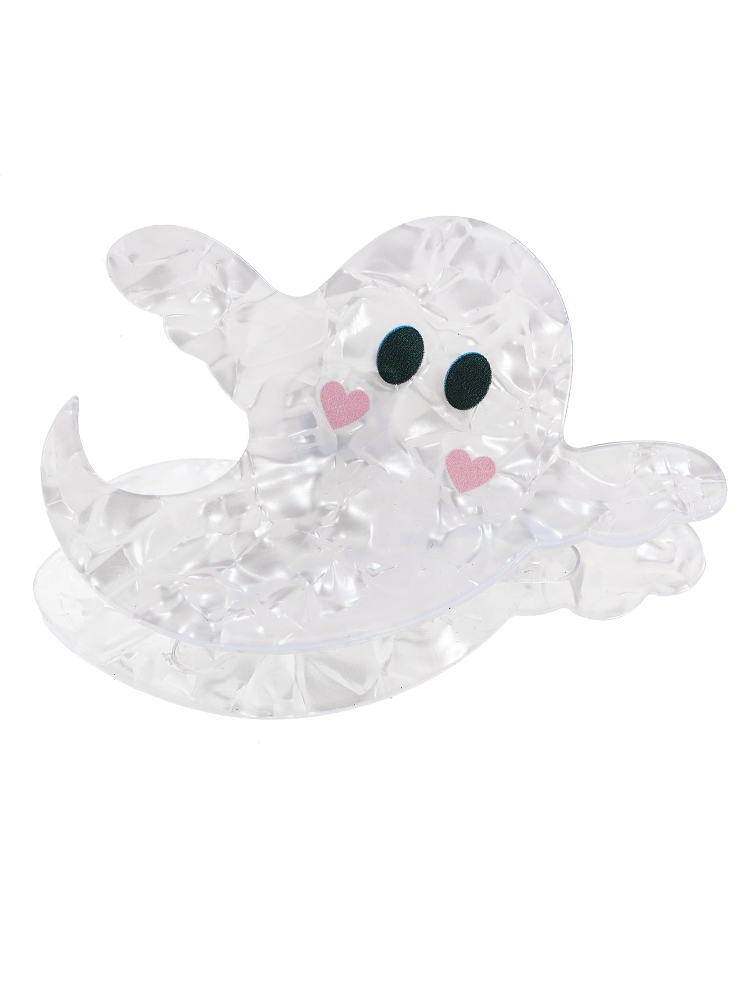 Way to Celebrate Women's Halloween Ghost Claw Clip, Multicolor, 1 Piece
