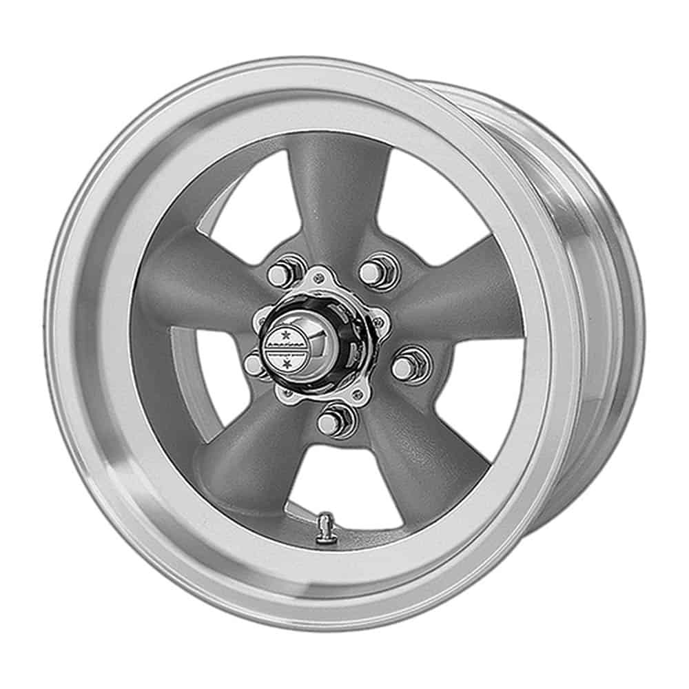 American Racing Vintage VN105 Torq Thrust D Wheel 15X8.5 5X4.5 Gray Mach-LP - VN105D