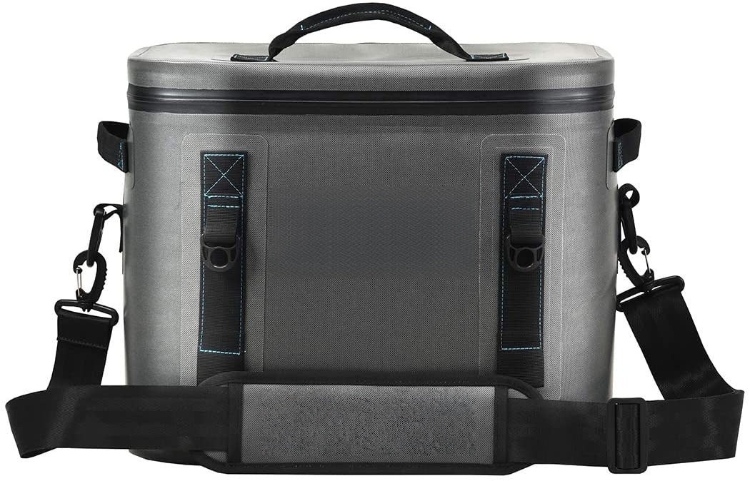 30-Can 21 QT Insulated Soft-Sided Cooler Bag, Dark Grey