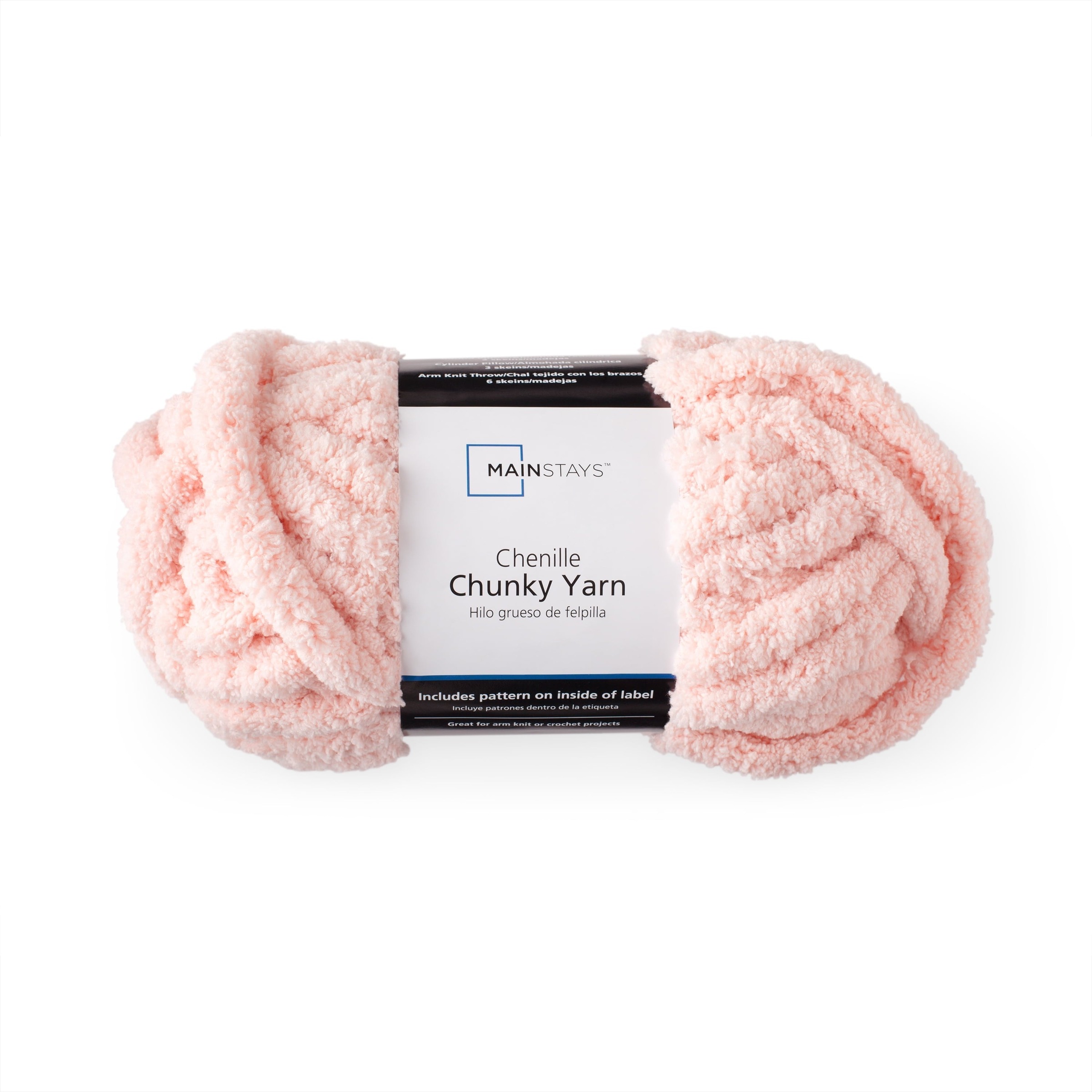 Mainstays Chunky Chenille Yarn, 31.7 yd, 100% Polyester, Super Bulky