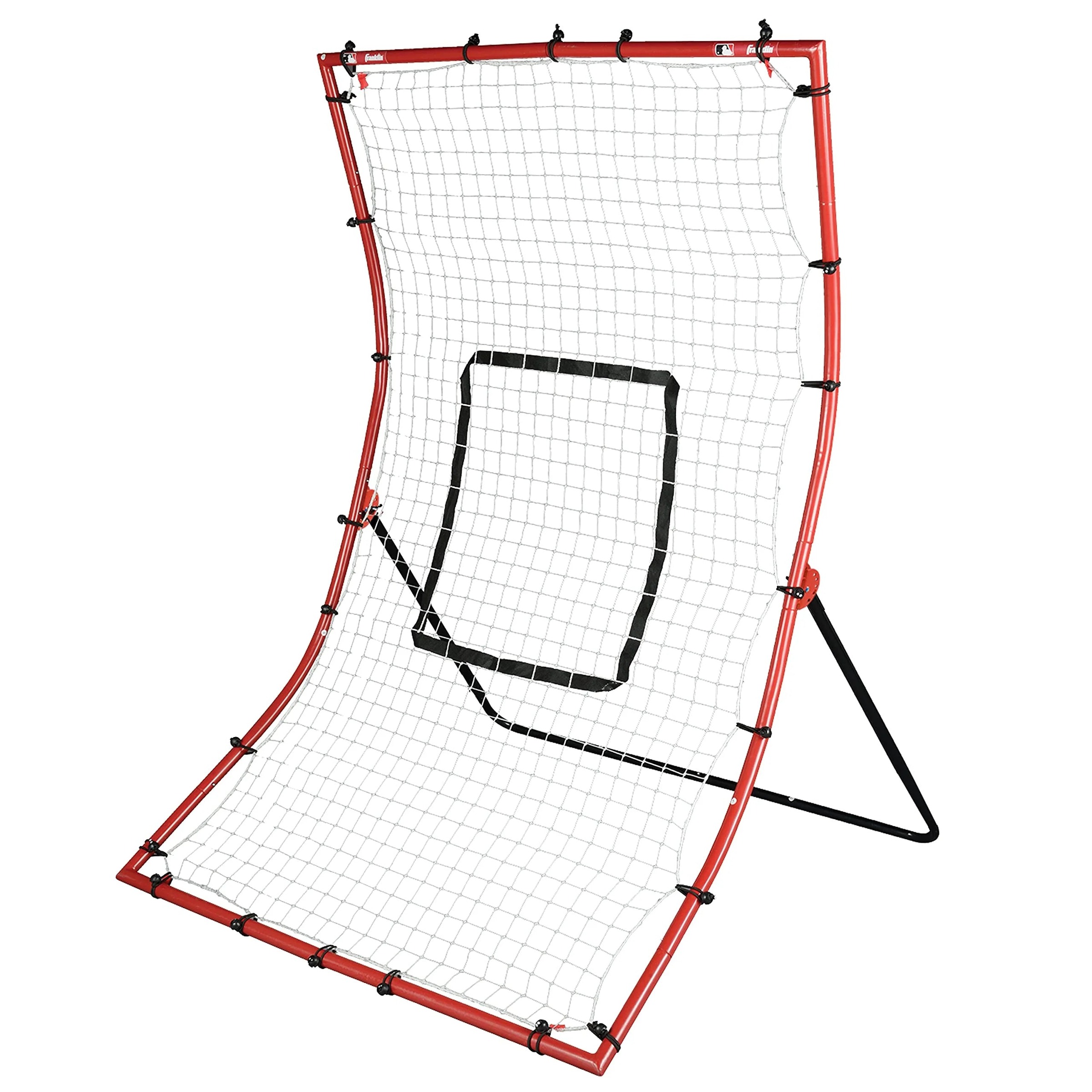 Baseball Rebounder And Pitchback Trainer Net, 65in W x 44in H, 1in Steel Frame
