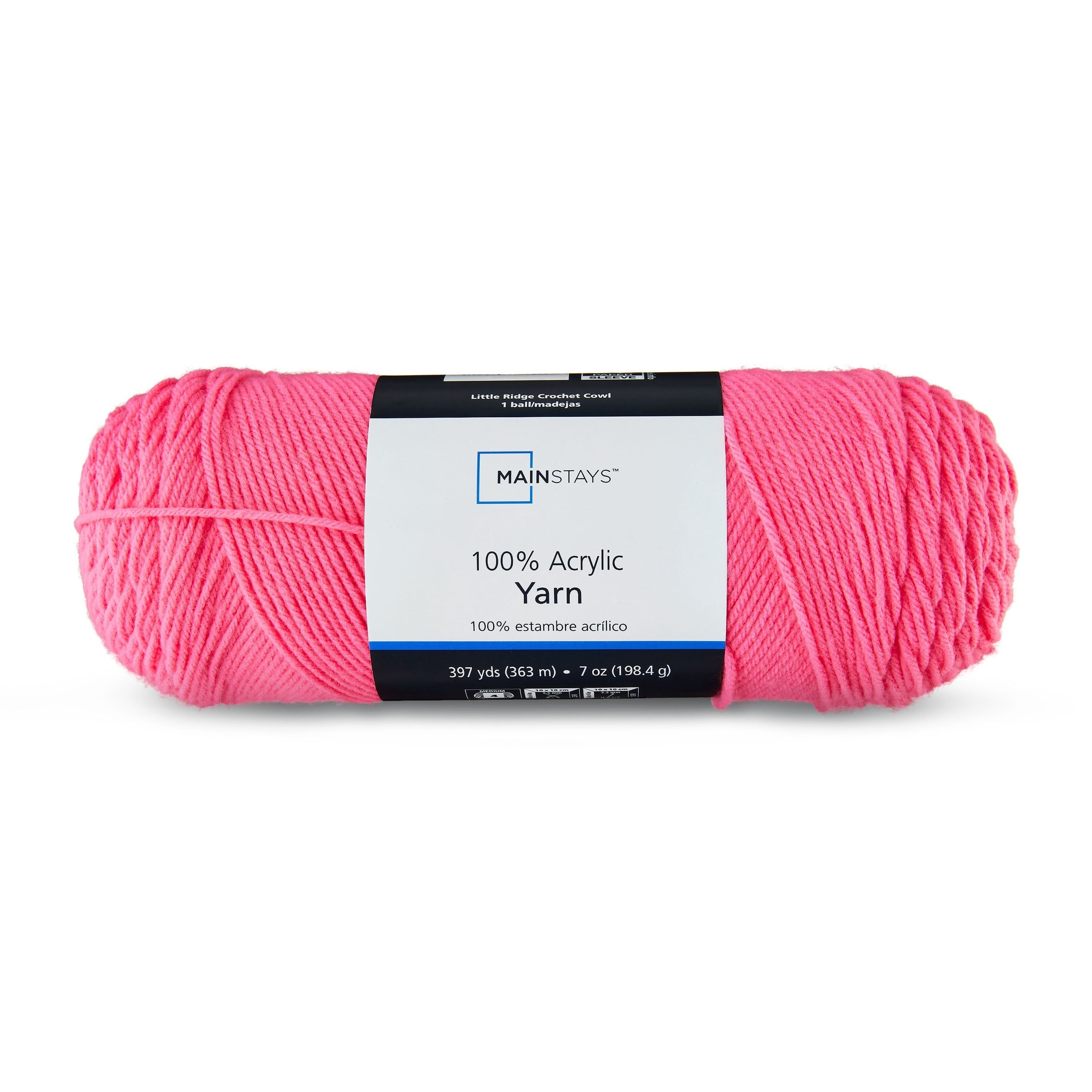 Mainstays Medium 4 Acrylic Yarn, 7 oz, 397 Yards