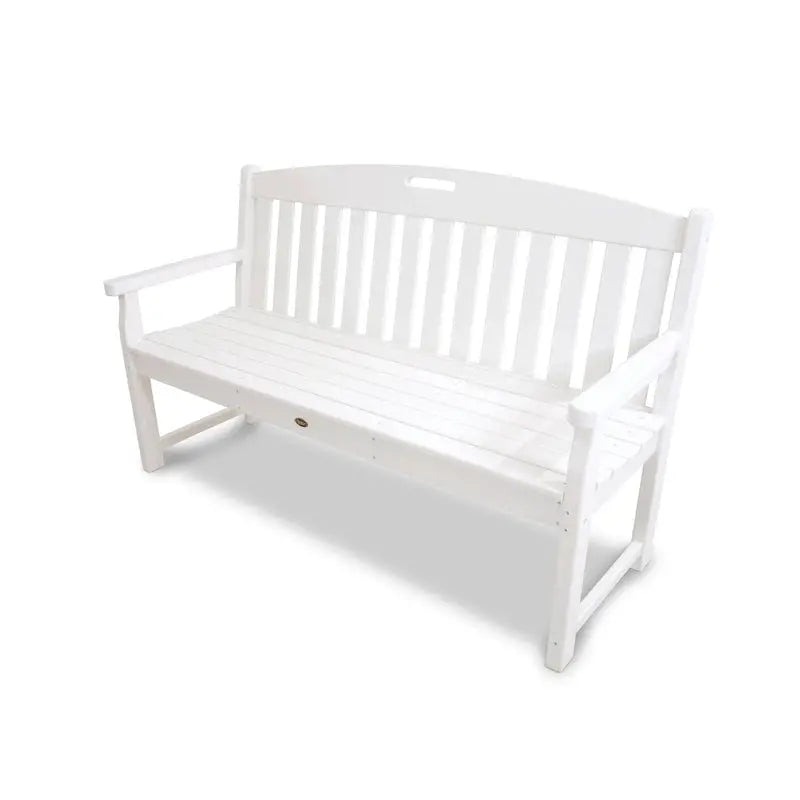 POLYWOOD Outdoor Bench, 60-Inch Recycled Plastic - Yacht Club