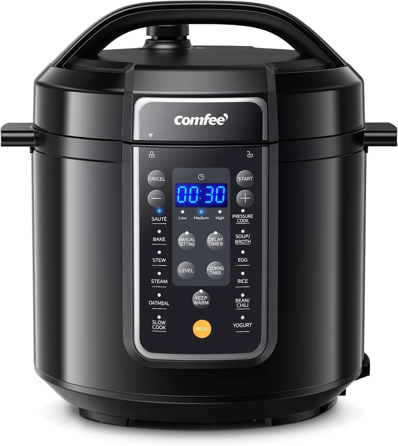COMFEE 16-in-1 Electric Pressure Cooker, 8 Quarts, Black