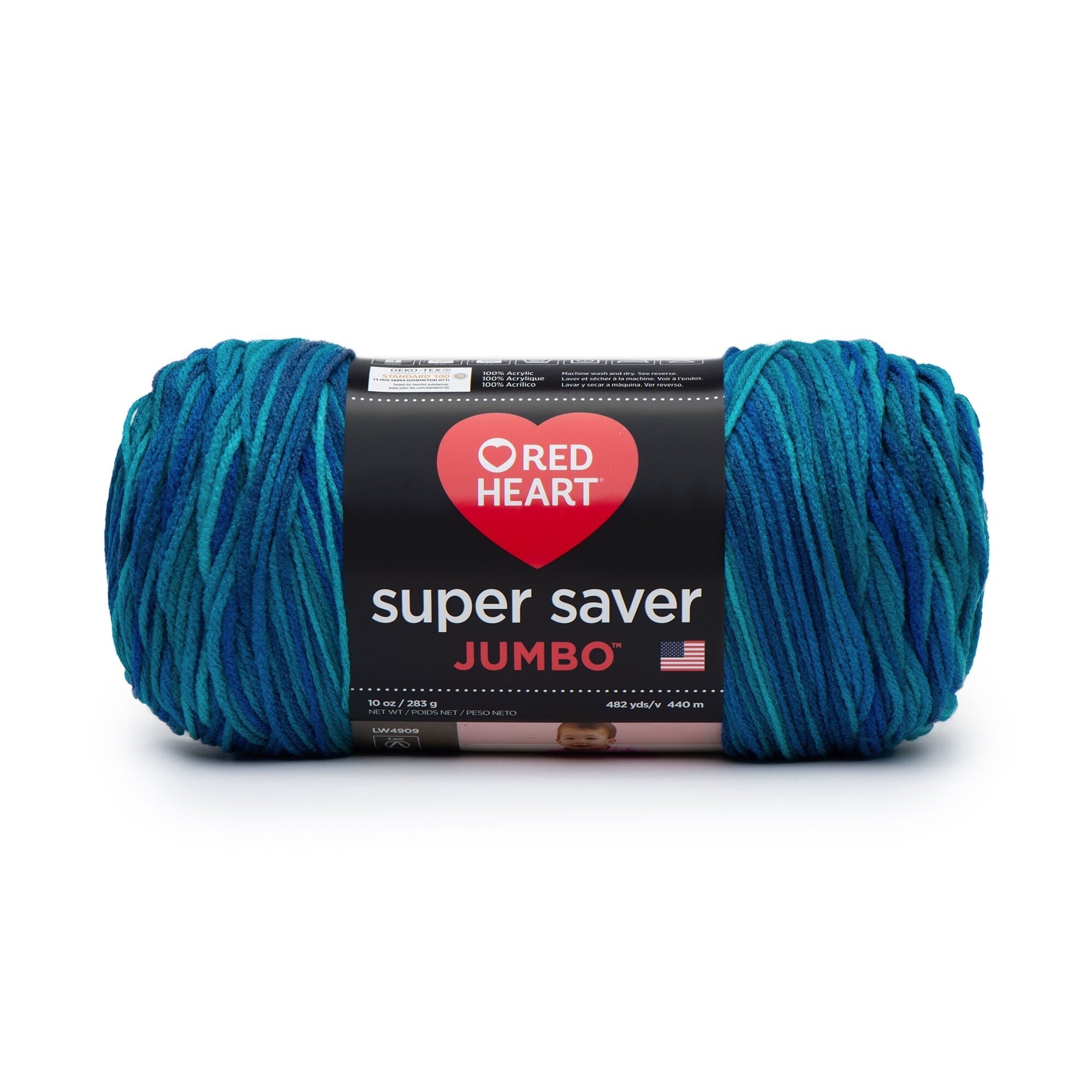 Red Heart® Super Saver® Jumbo #4 Medium Acrylic Yarn, 744 Yards