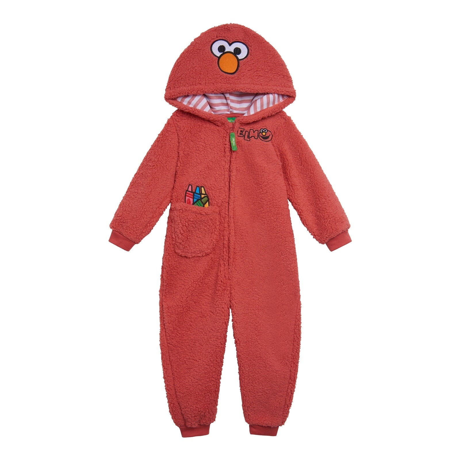 Sesame Street Oscar the Grouch Cozy Sherpa Zip Up Cosplay Costume Coverall Newborn to Toddler