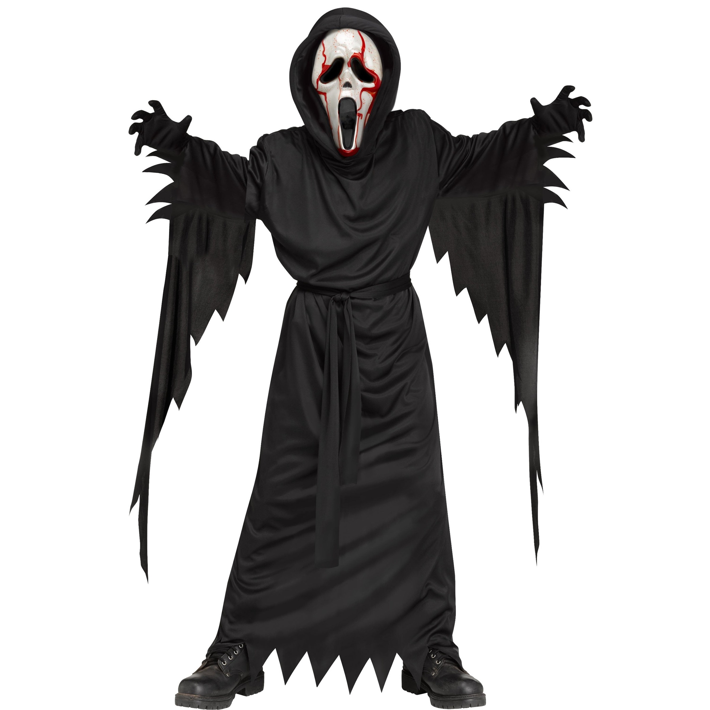 Bleeding Ghost Face Halloween Costume for Children, 5-Piece, by Fun World