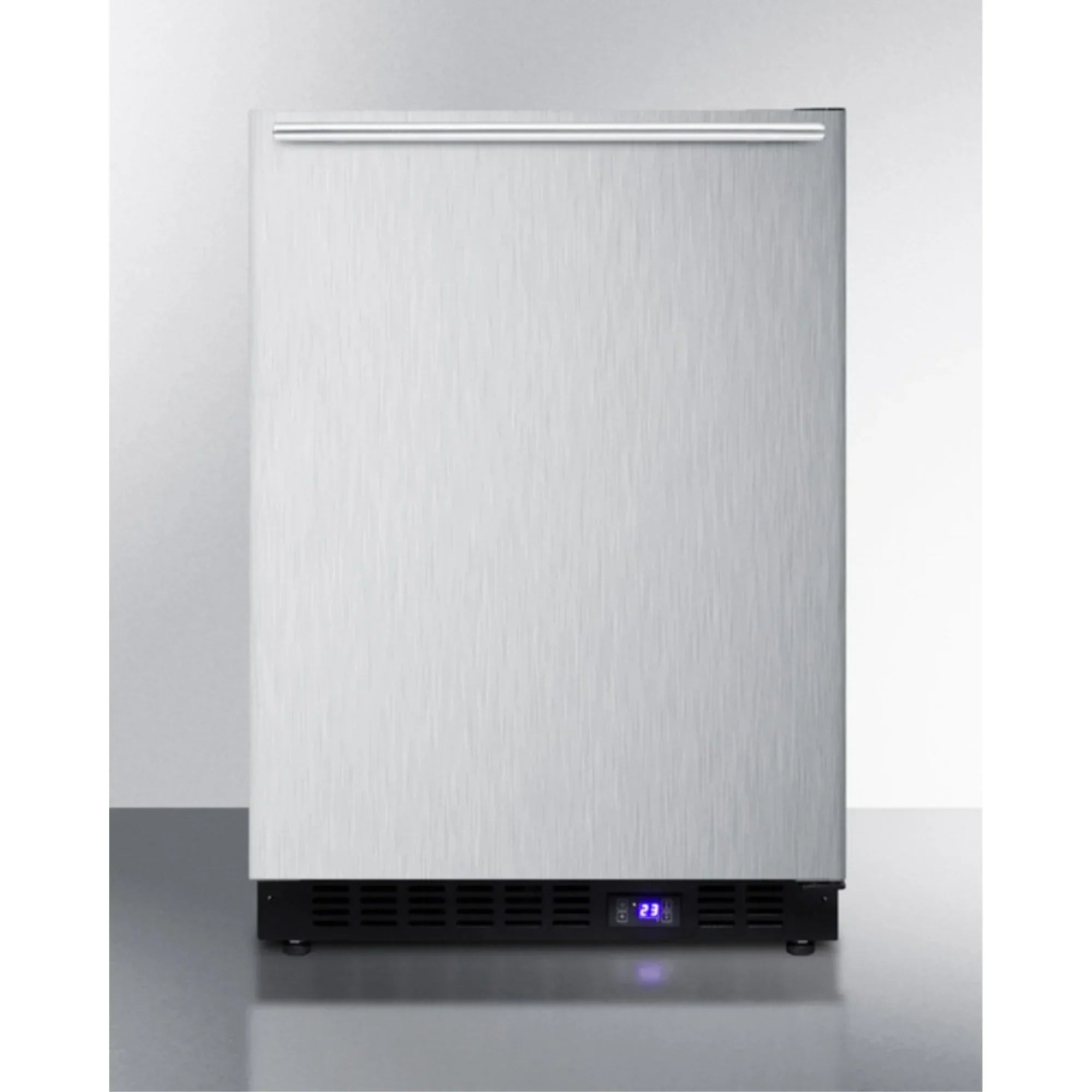 Frost-Free Built-In Undercounter All-Freezer With Stainless Steel Wrapped Exterior And Horizontal Handle