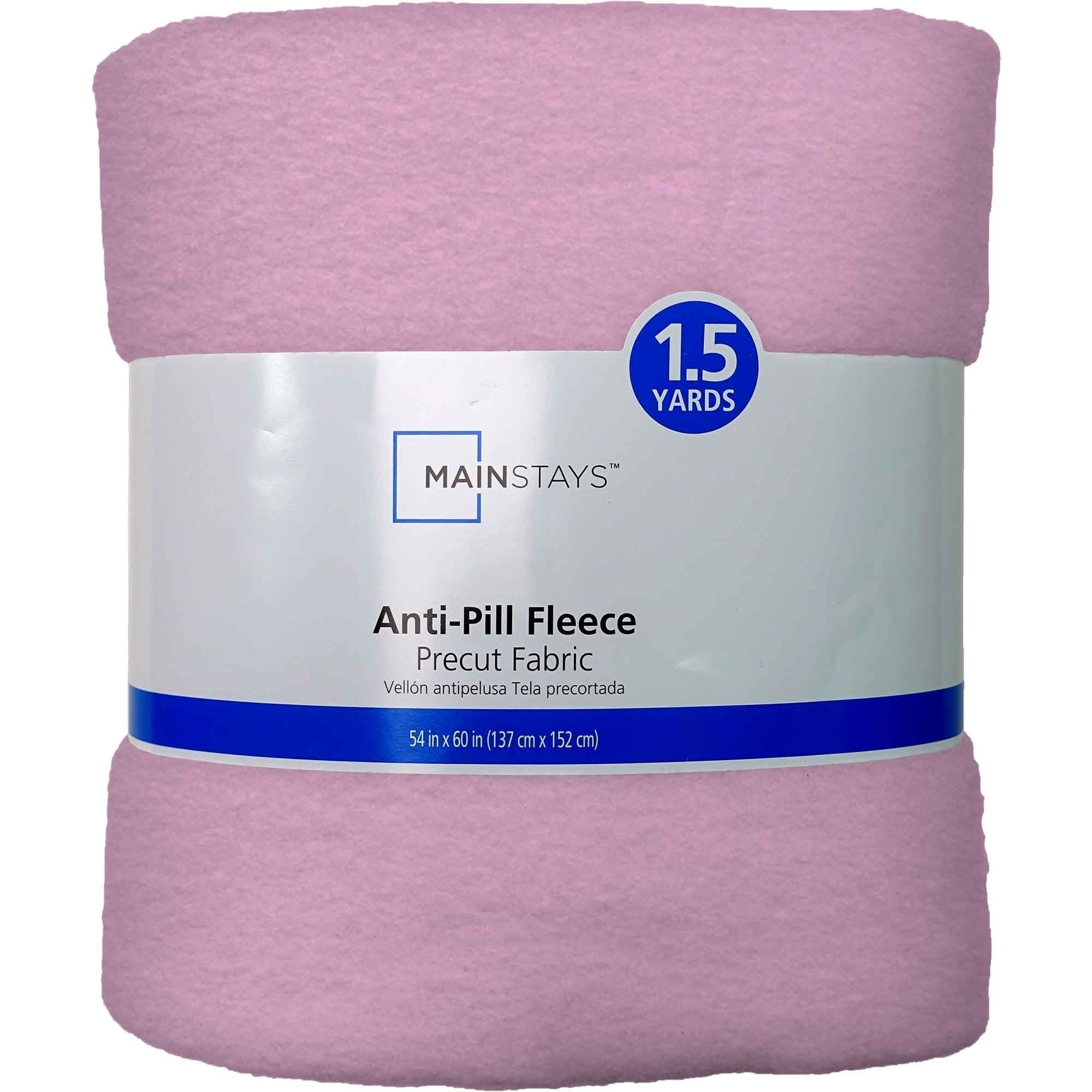Mainstays 1.5 Yards 100% Polyester Lux Anti-pill Fleece Solids, 60" Wide for Crafts