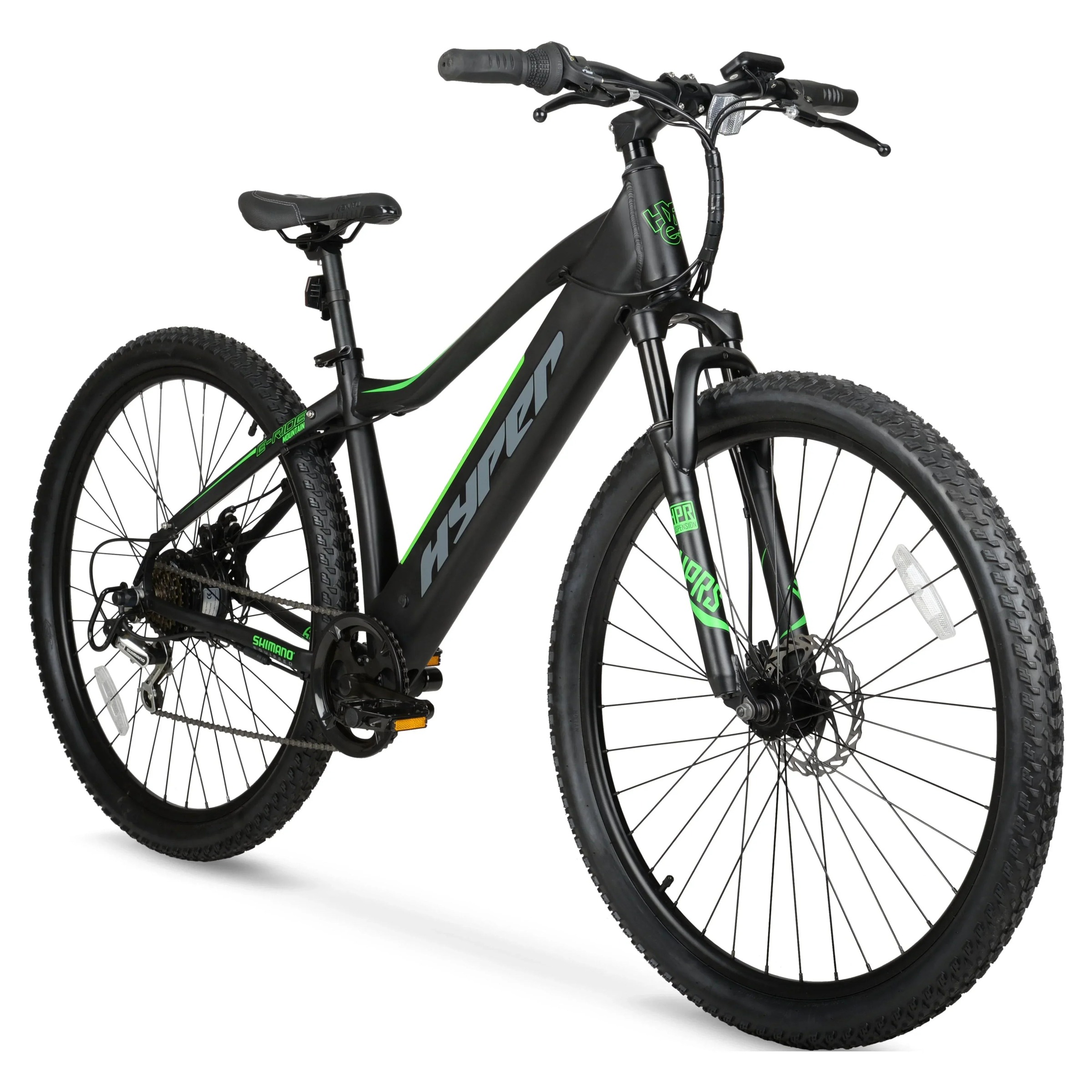 Hyper Bicycles 29 Inch 36V Electric Mountain Bike For Adults, 250W, Black