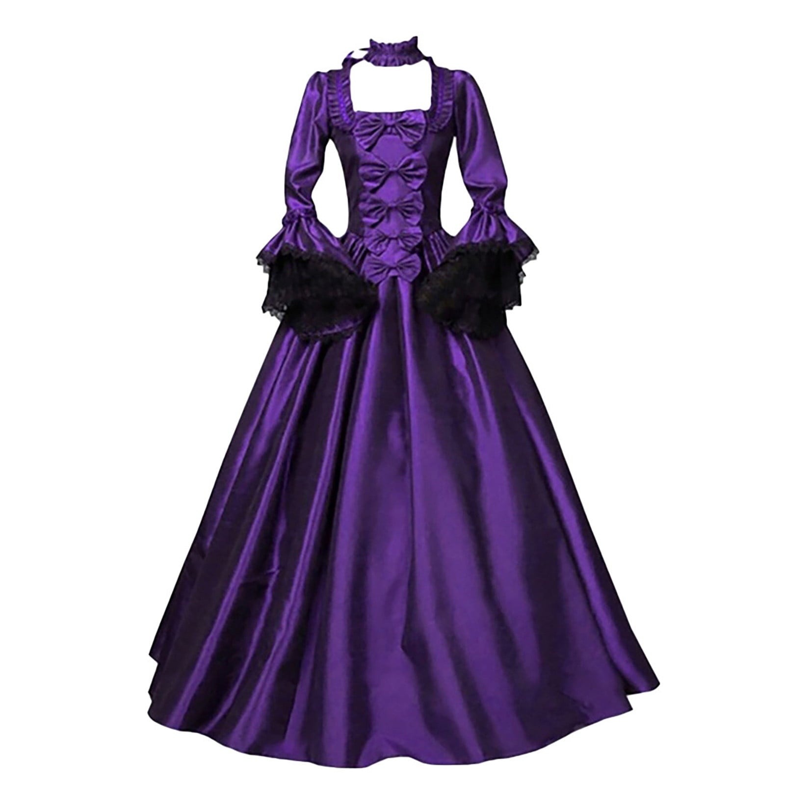Jsaierl Victorian Dress for Women 1800S Medieval Renaissance Dress Corset Flare Sleeve Vintage Dress Cocktail Party Ball Gown