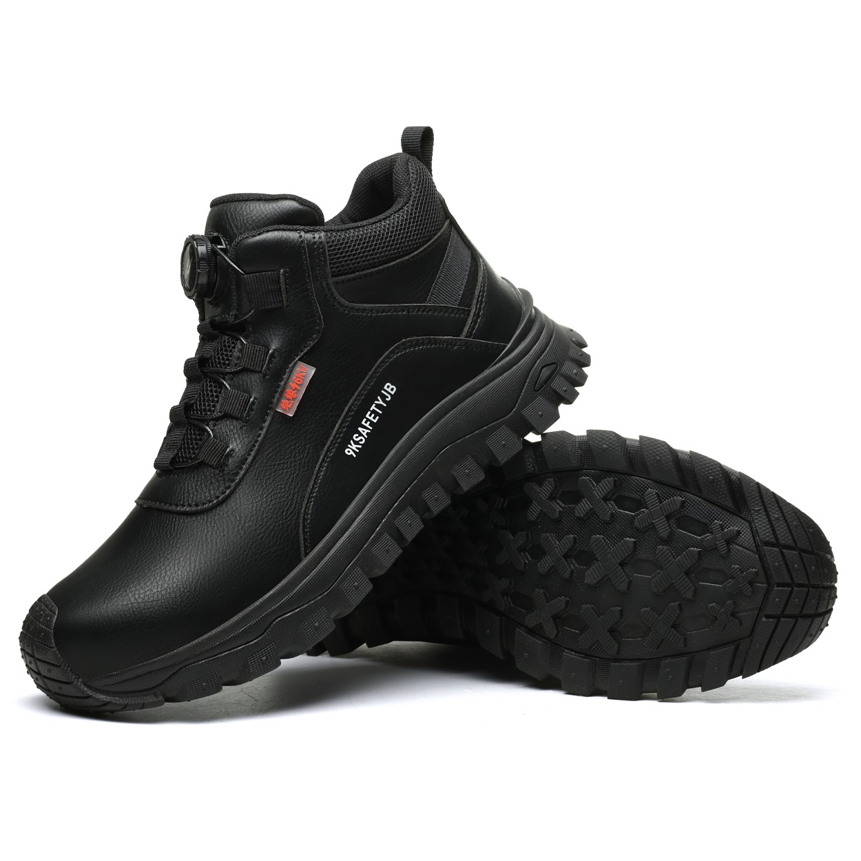 Waterproof & Insulated Steel Toe Shoes with Knob Lacing System