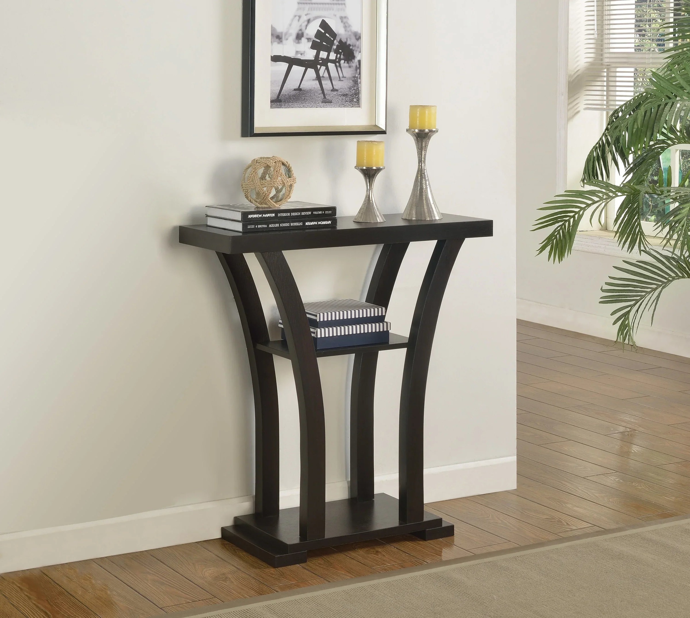 Gray Finish Console Table - 32.0