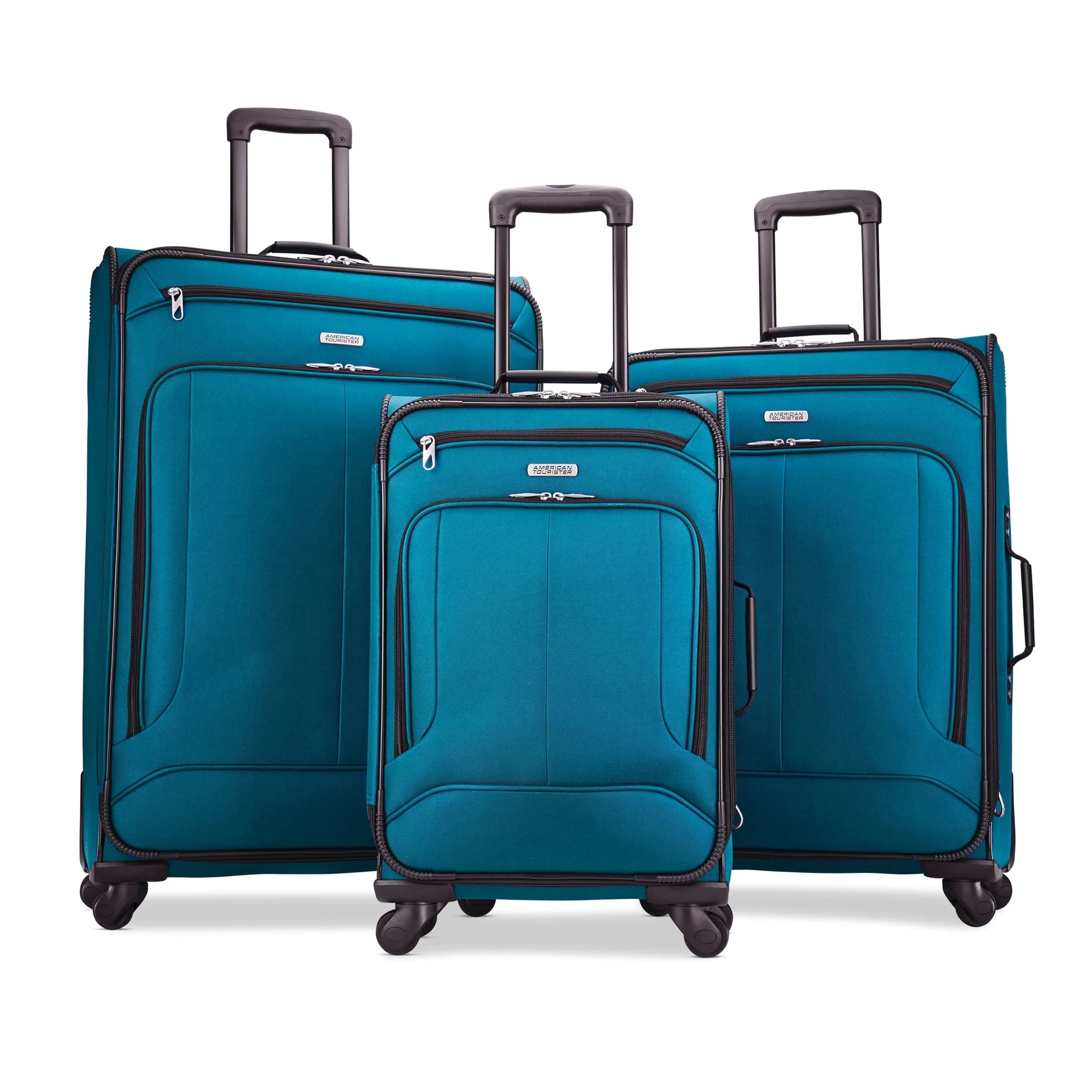 American Tourister Softside Spinner Luggage Set, 3 Piece - POP Max