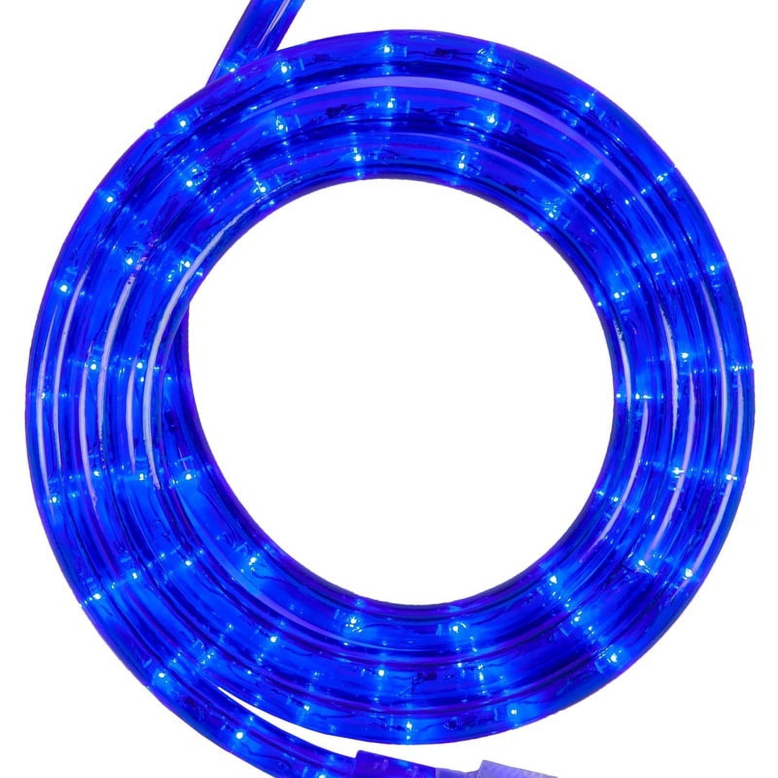 18 ft. LED Warm White Rope Light Kit, 216 Lights, Connectable Ready-to-Install Christmas Decorative Party Lighting, Mounting Clips Included