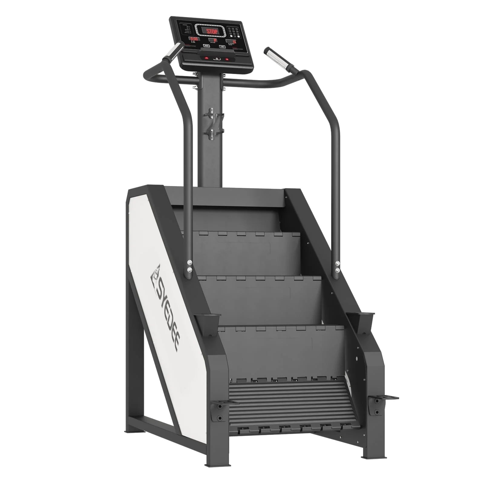 syedee Stair Stepper With LED Screen, 12 Workout Programs, 441LBS, 24-164 Steps/Minute, White