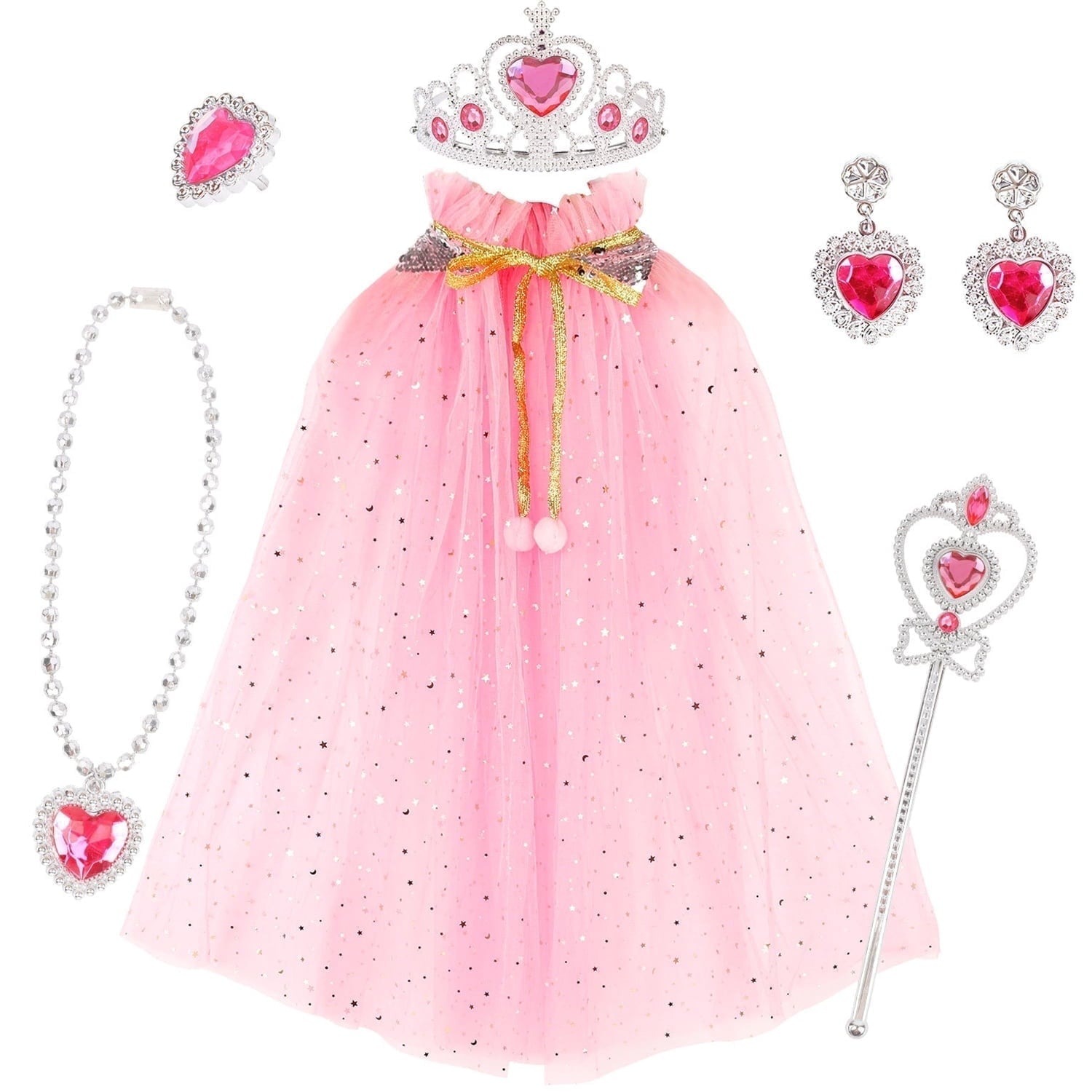 Unicorn Costume for Girls, Tutu Skirt Wings Unicorn Headband Princess Outfit for Birthday Halloween Christmas Cosplay Dress Up