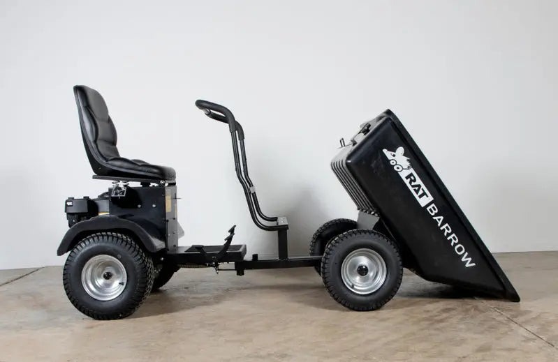 Rat Barrow Utility Cart - Black Powder-Coated Steel Frame
