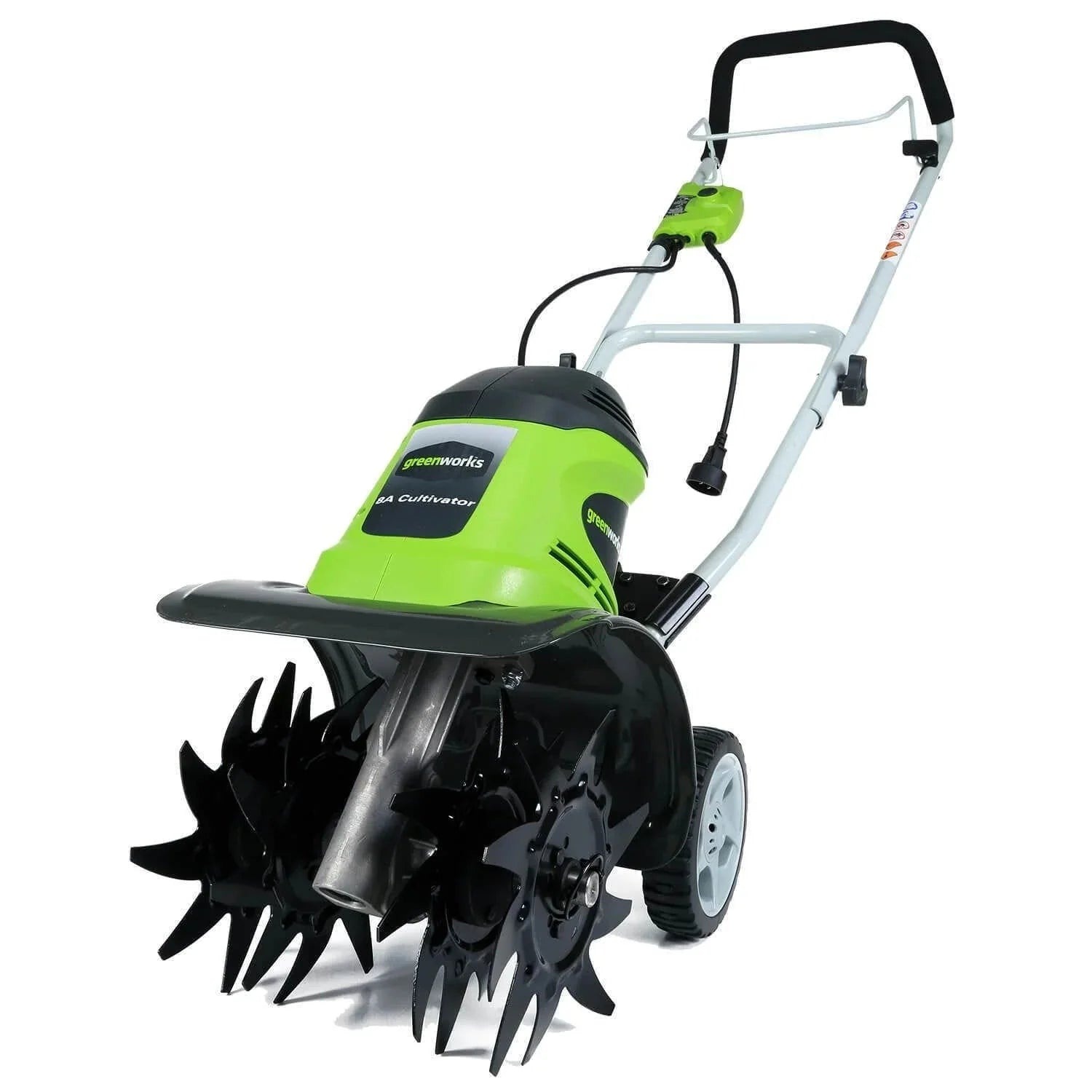 Greenworks Corded Electric Cultivator/Tiller, 8 Amp, 10-inch - 27072