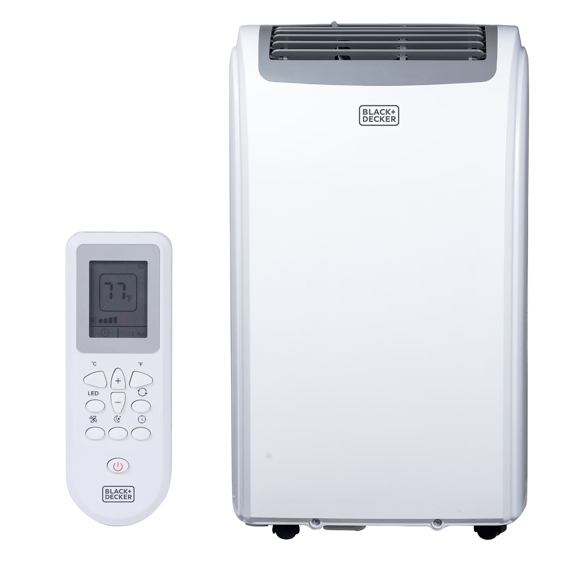 BLACK+DECKER Portable Air Conditioner 14,000-BTU 3-Speed 1,250-Watt With Remote - BPP10WTB