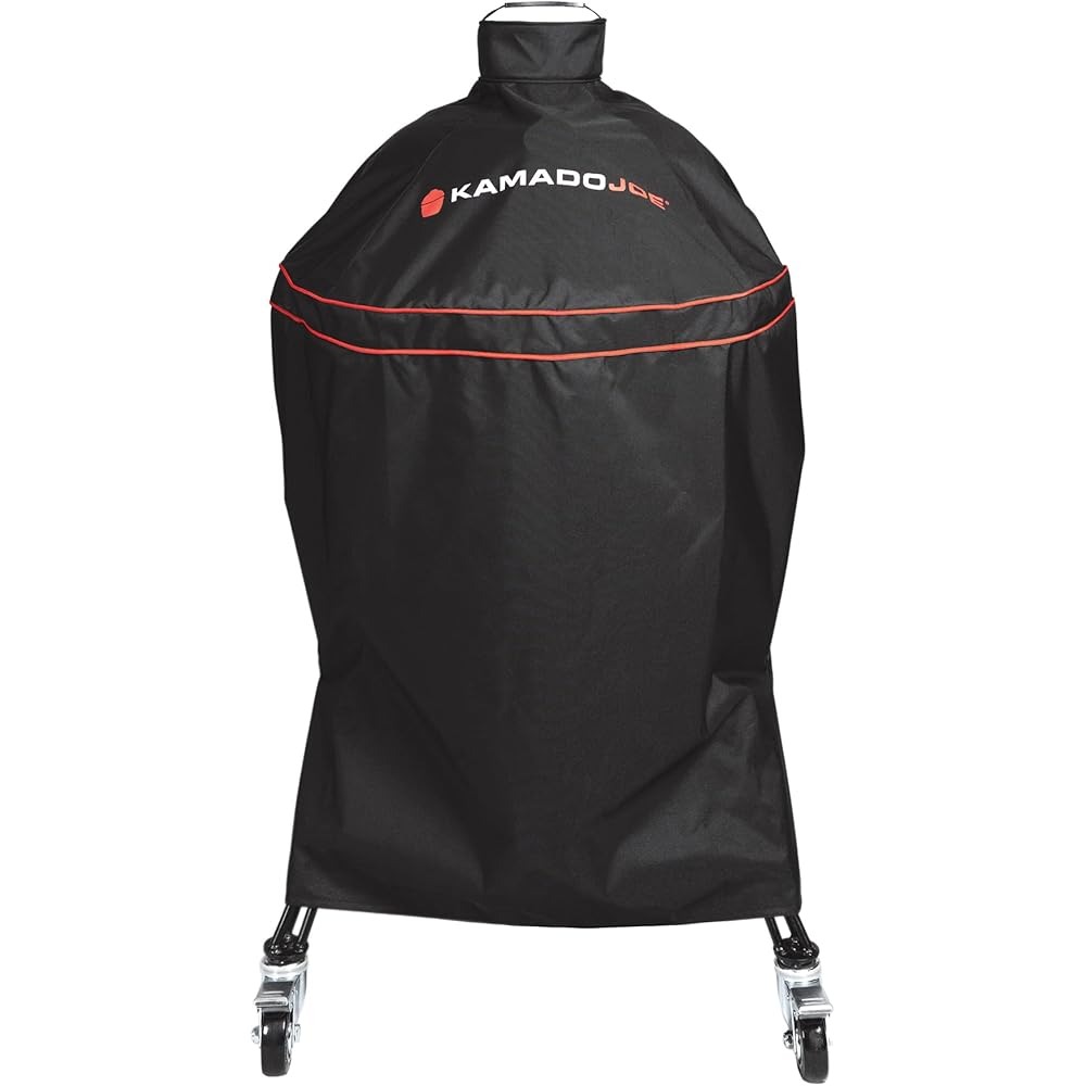 Kamado Joe Polyester Grill Cover, Black, 18-inch - KJ-GC23BWFS