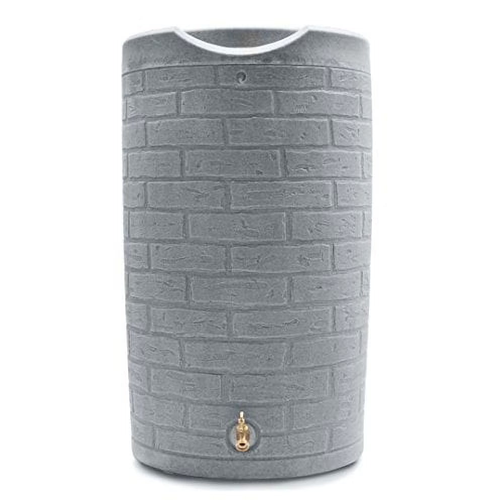 Good Ideas Impressions Downton Rain Saver Rain Barrel, 50 Gallon, Dark Granite - IMP-D50-DAR