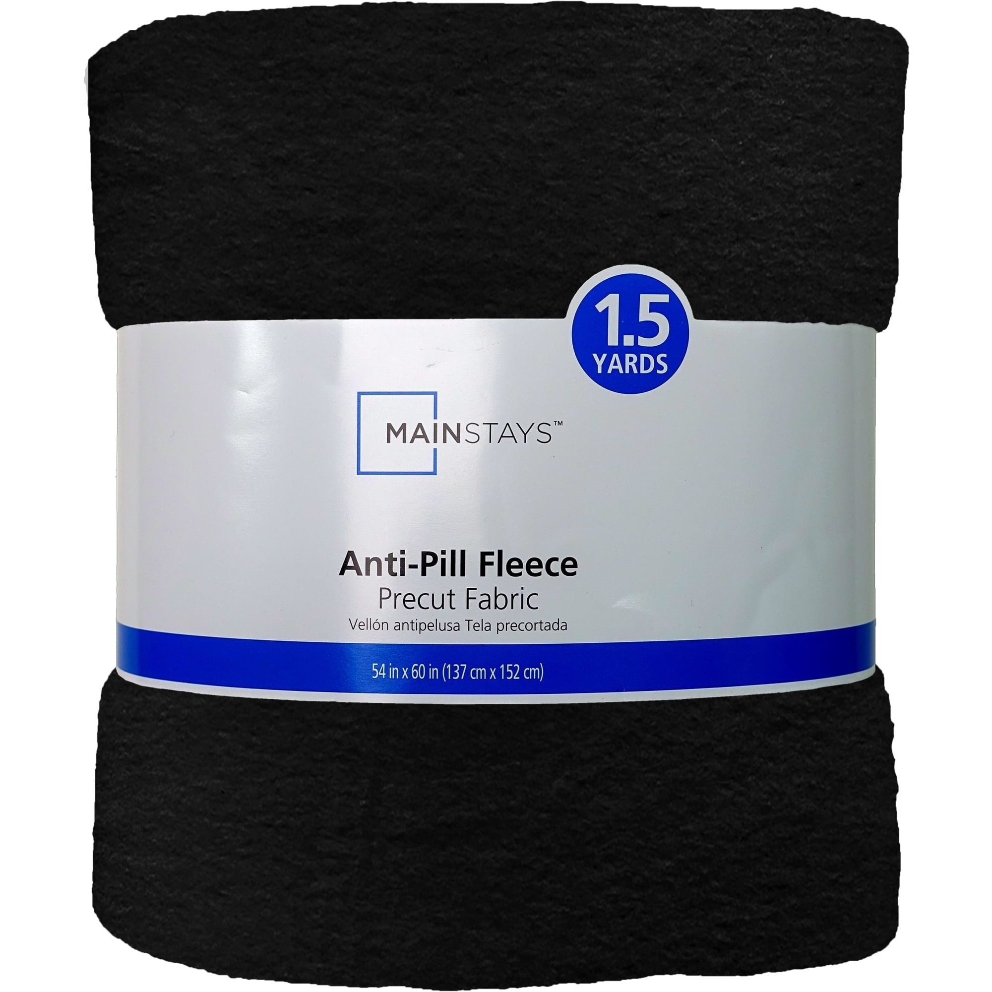 Mainstays 1.5 Yards 100% Polyester Lux Anti-pill Fleece Solids, 60" Wide for Crafts