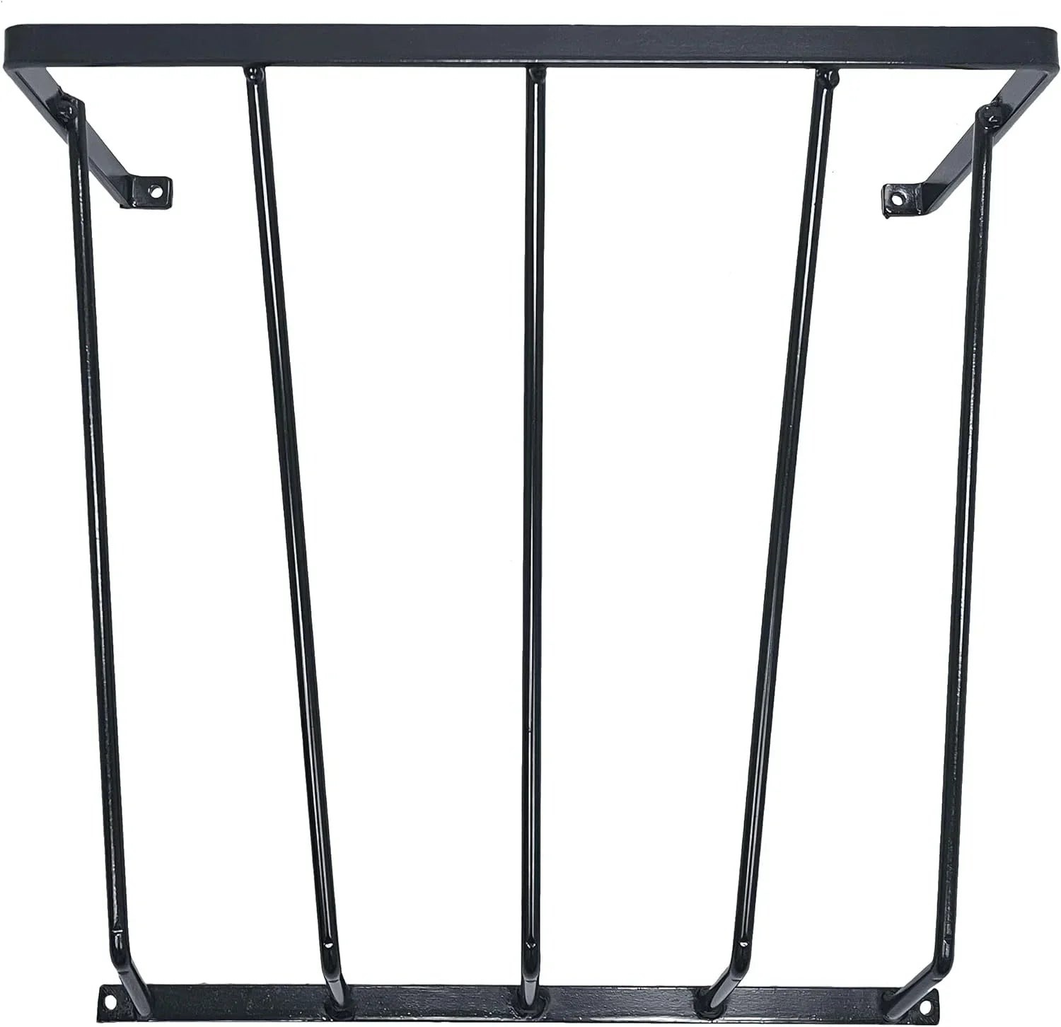 Dutch Ranch Steel Wall Hay Rack, Black, 18.5 in Long