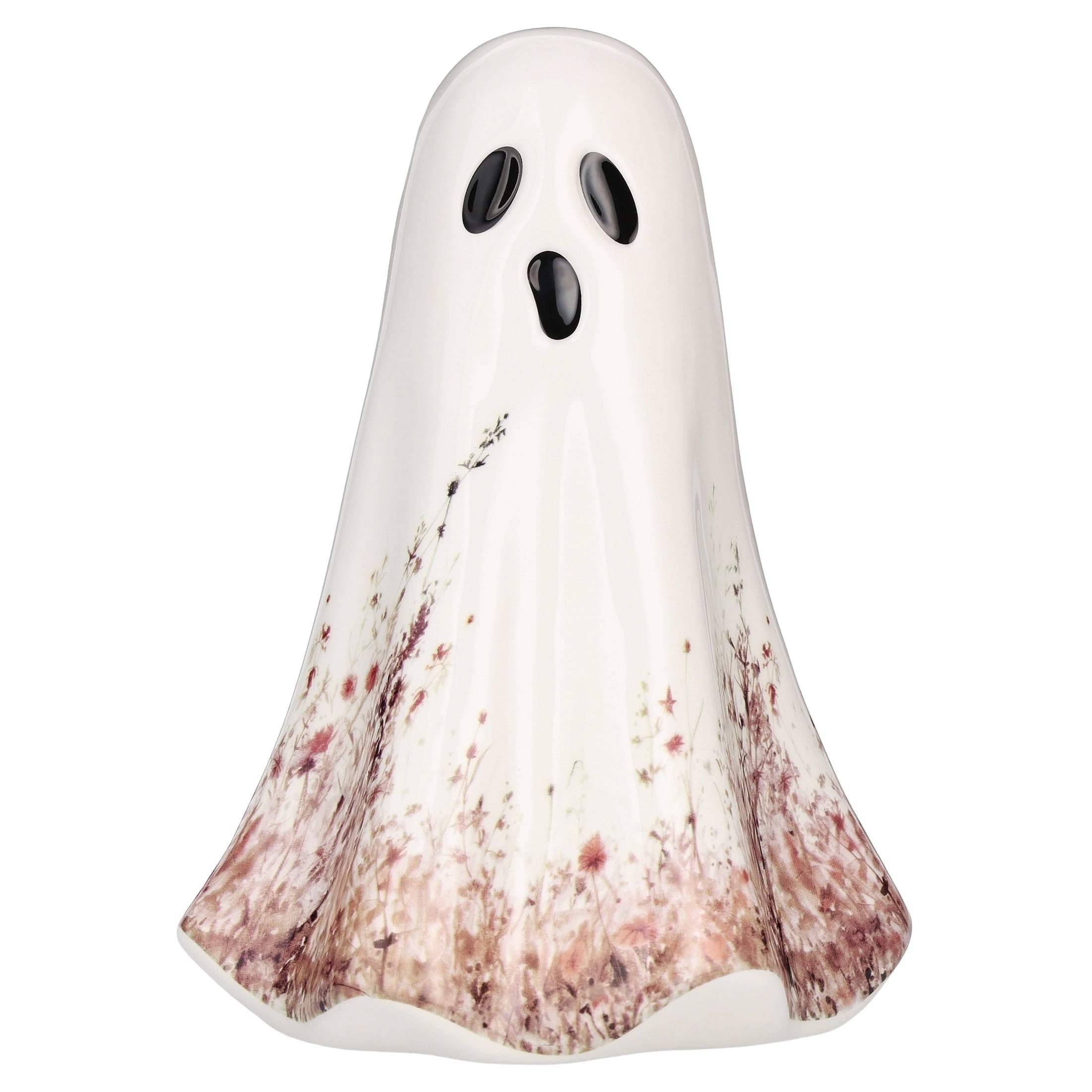 Ceramic Wildflower Ghost Decoration, White, 8.2", Halloween by Way To Celebrate