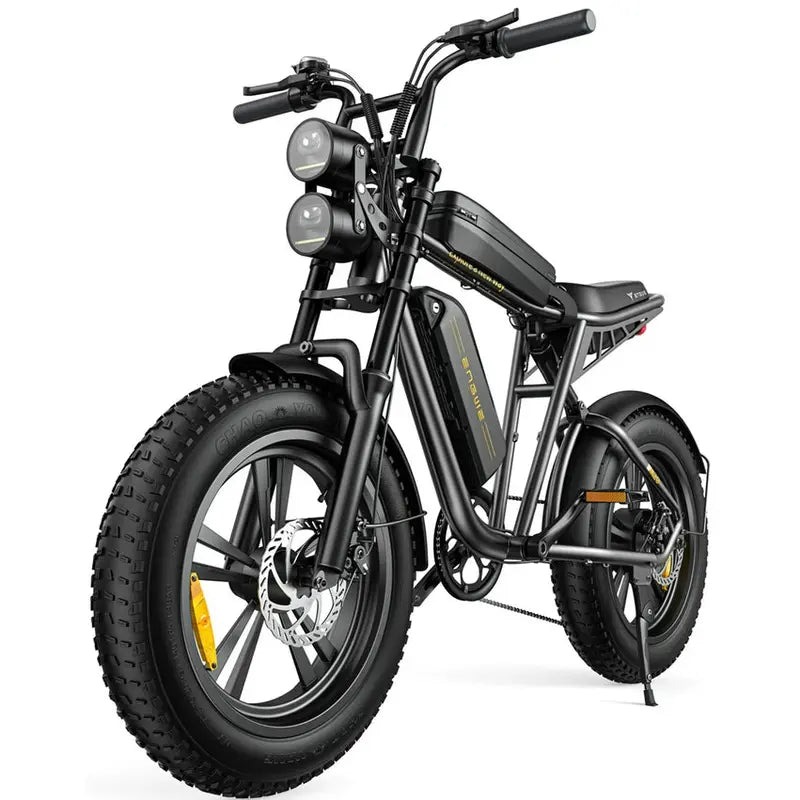 AKEZ Adult Fat-Tire E-Bike 1000W, 48V 13Ah Removable Battery, 94-Mile Range, Full Suspension
