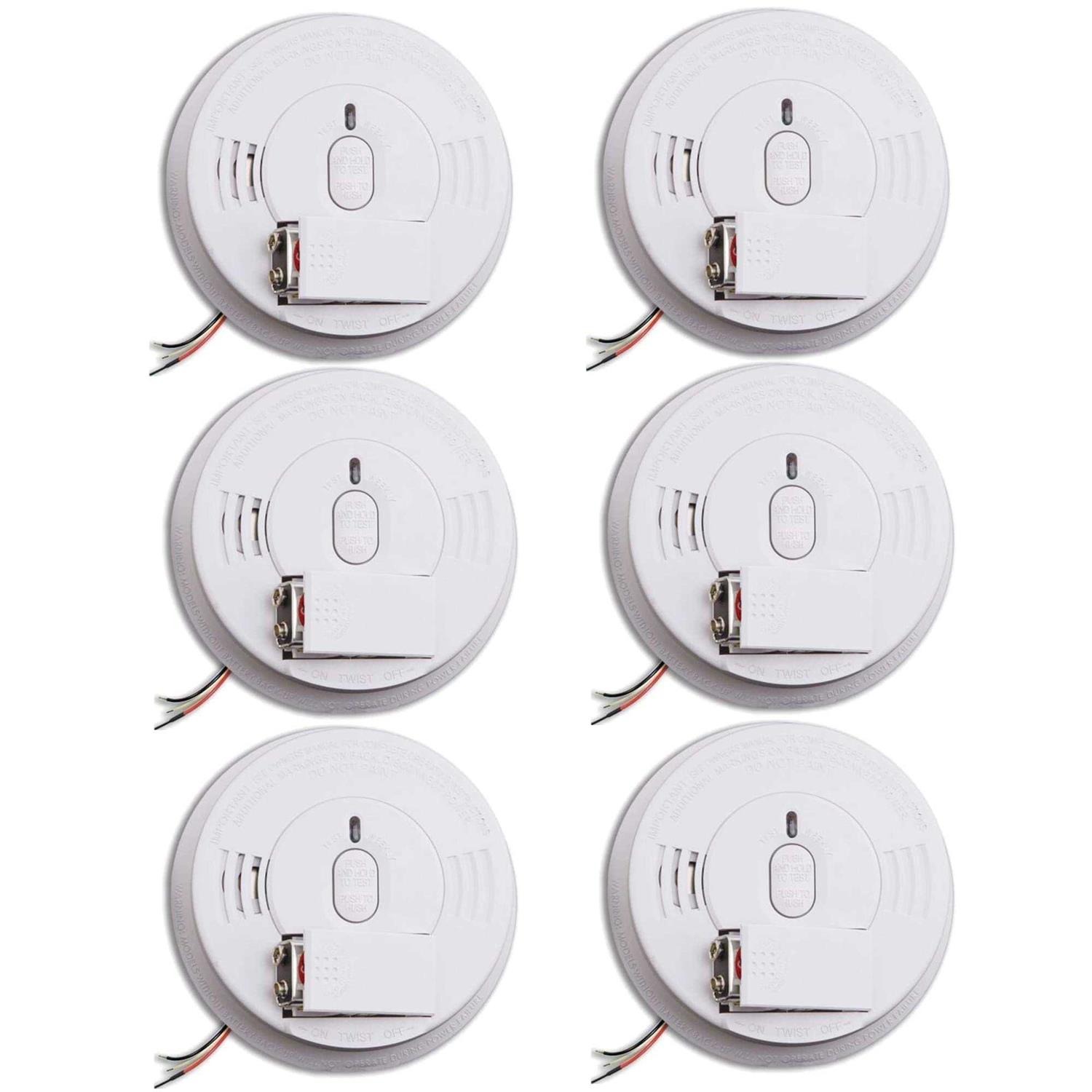 Kidde Hardwired Ionization Smoke Alarm With 9V Battery Backup - i12060