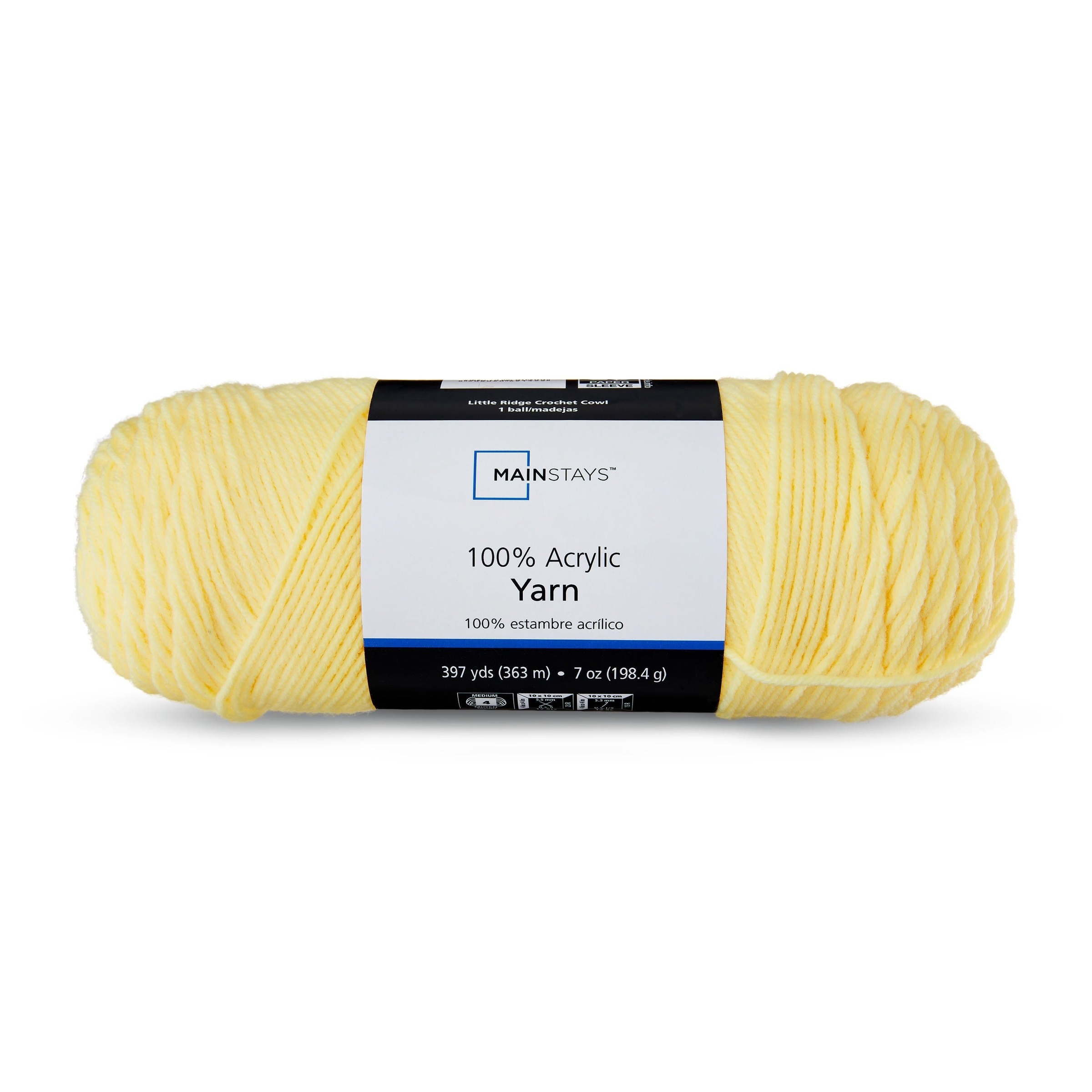 Mainstays Medium 4 Acrylic Yarn, 7 oz, 397 Yards