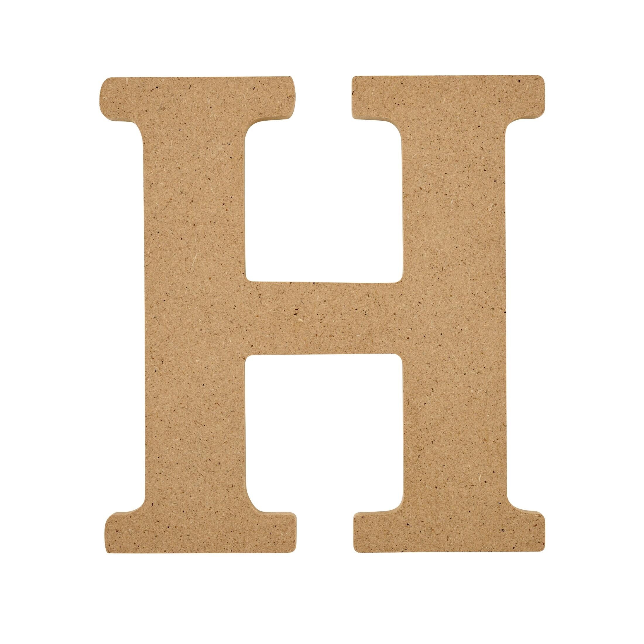 Plaid Unfinished Wood MDF 5" Letter for DIY Arts and Crafts