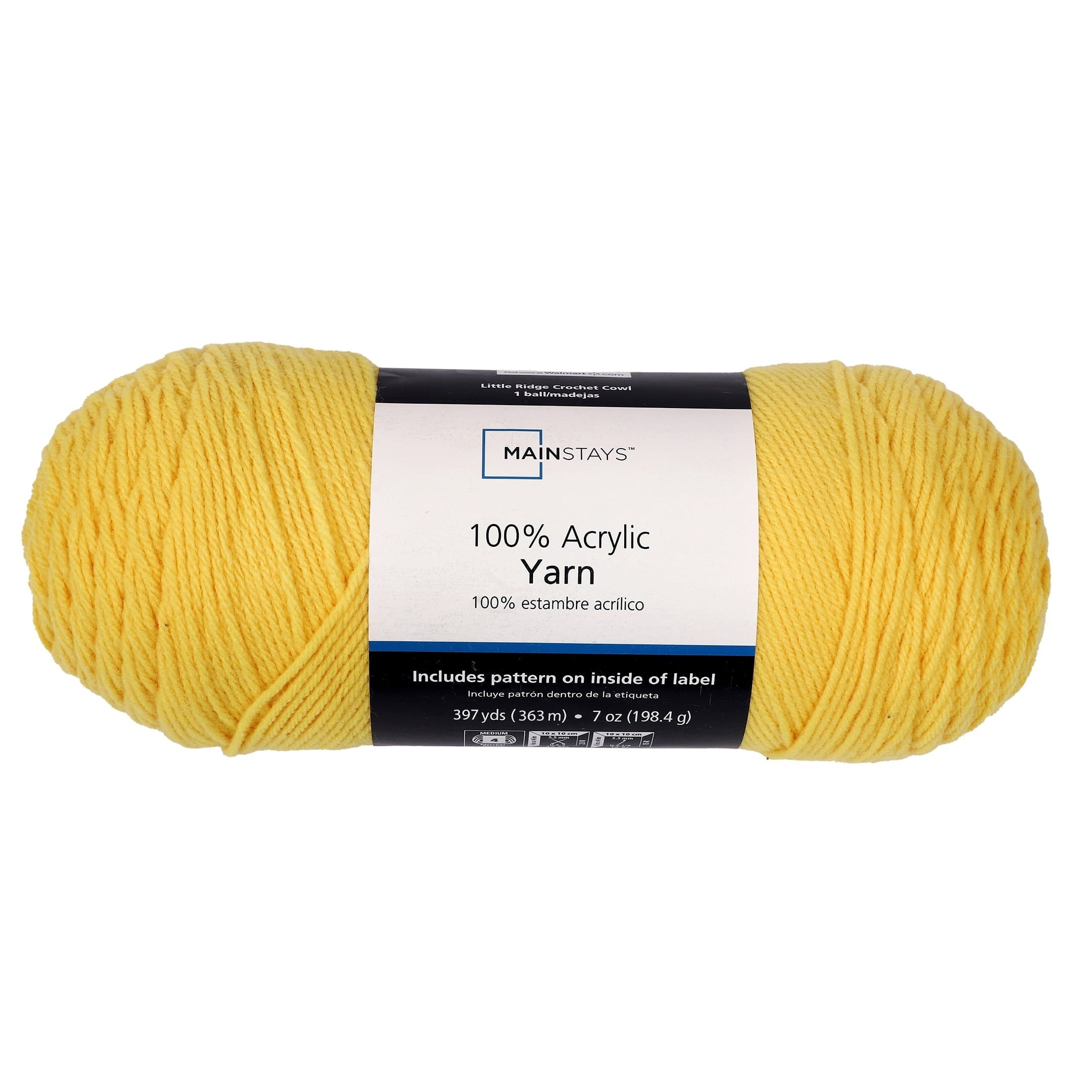 Mainstays Medium 4 Acrylic Yarn, 7 oz, 397 Yards