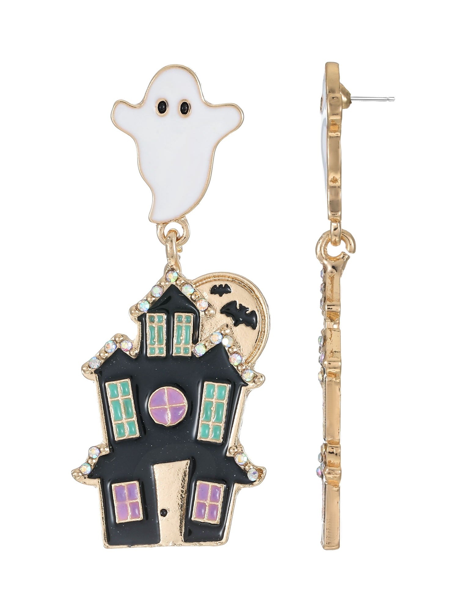 Way to Celebrate Light-up Jack-O-Lantern Halloween Earrings, 1 Pair