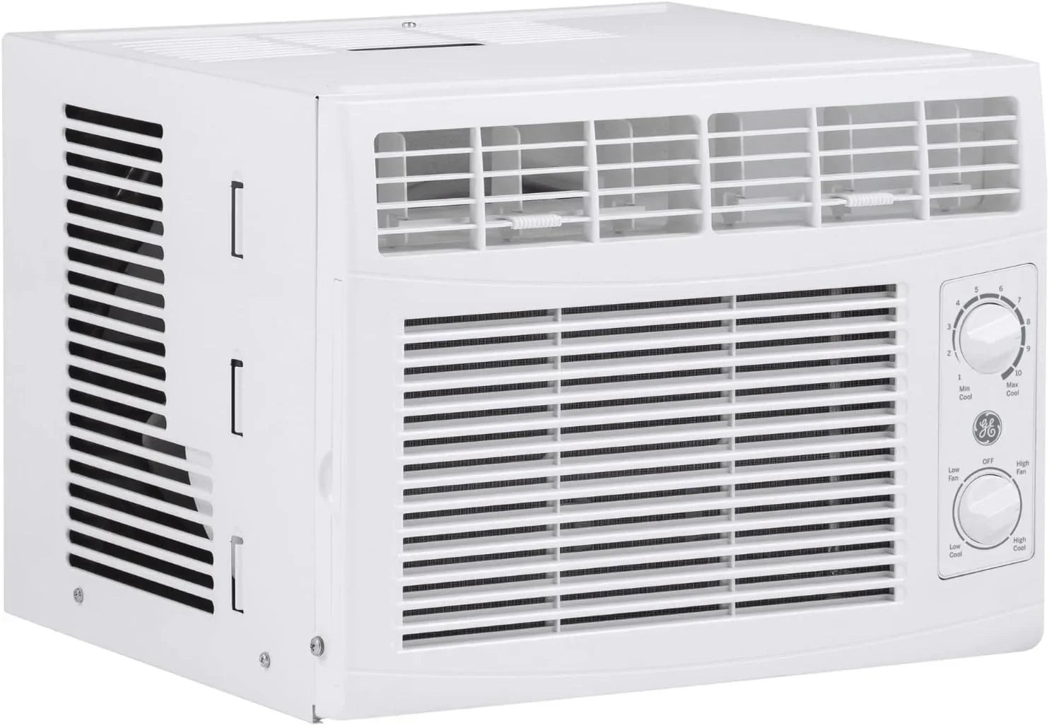 GE Window Air Conditioner, 5,000 BTU, White, 150 sq ft - Mechanical Controls