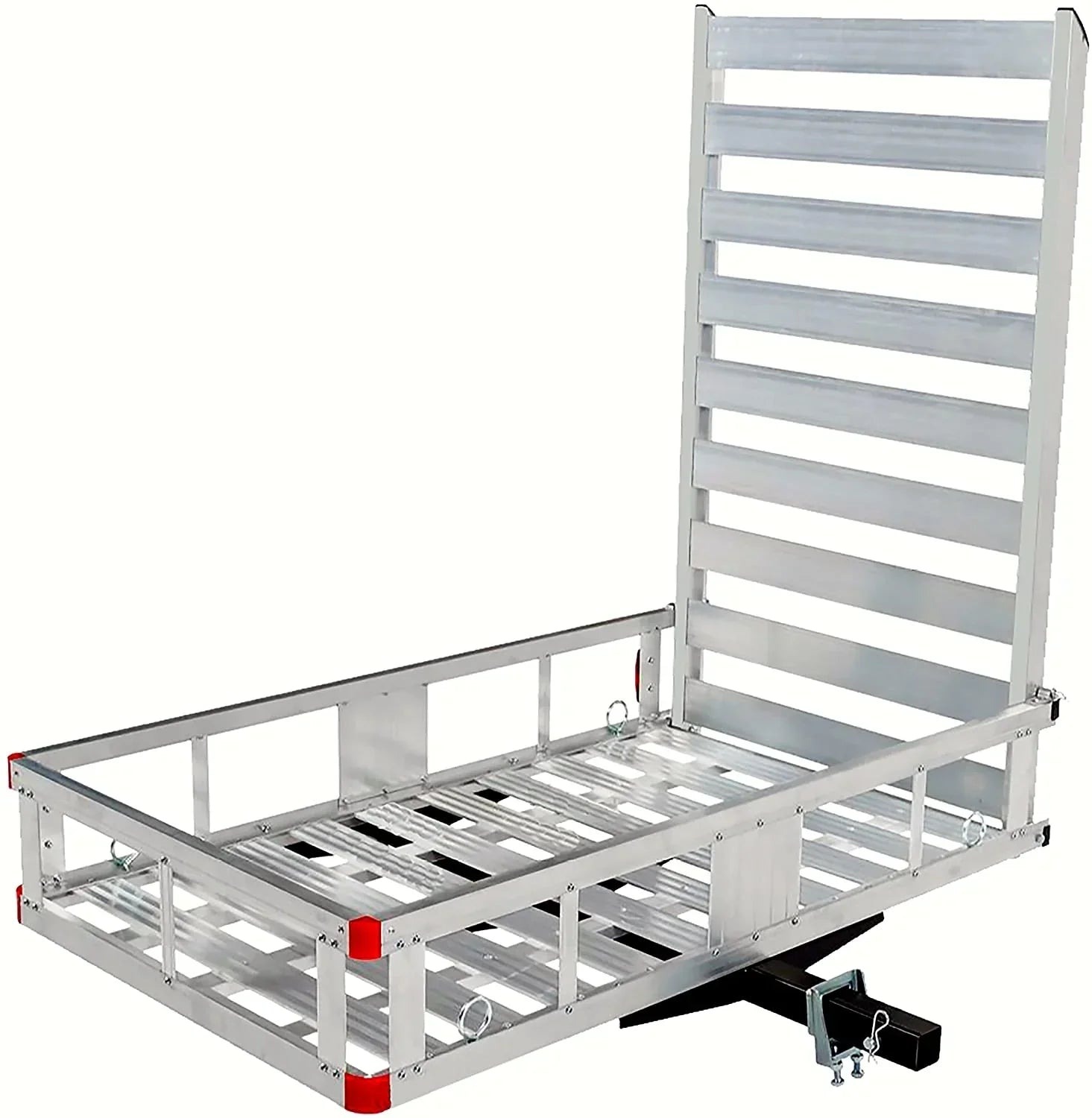 Aluminum Hitch Mount Cargo Carrier With 47-Inch Long Ramp, 1-Pack