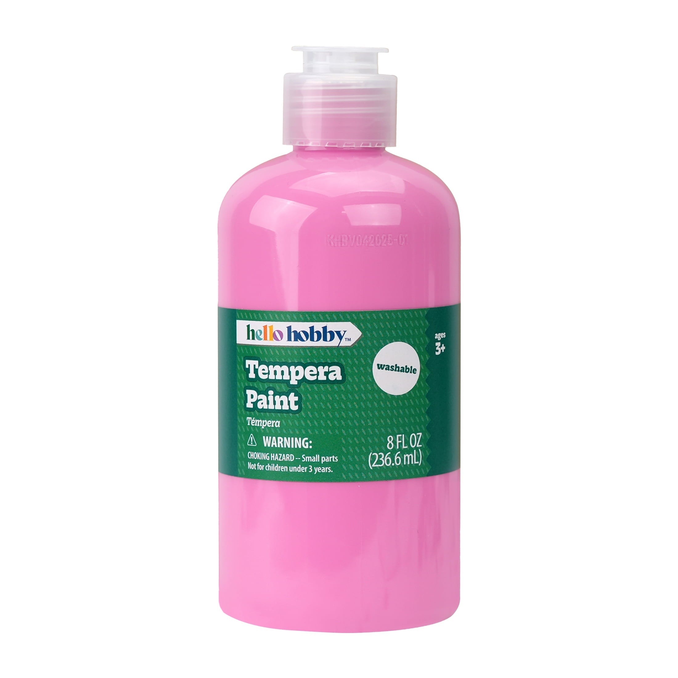 Hello Hobby 8 fl oz White Tempera Paint, Washable Craft Paint for Kids, Teachers, and School Projects