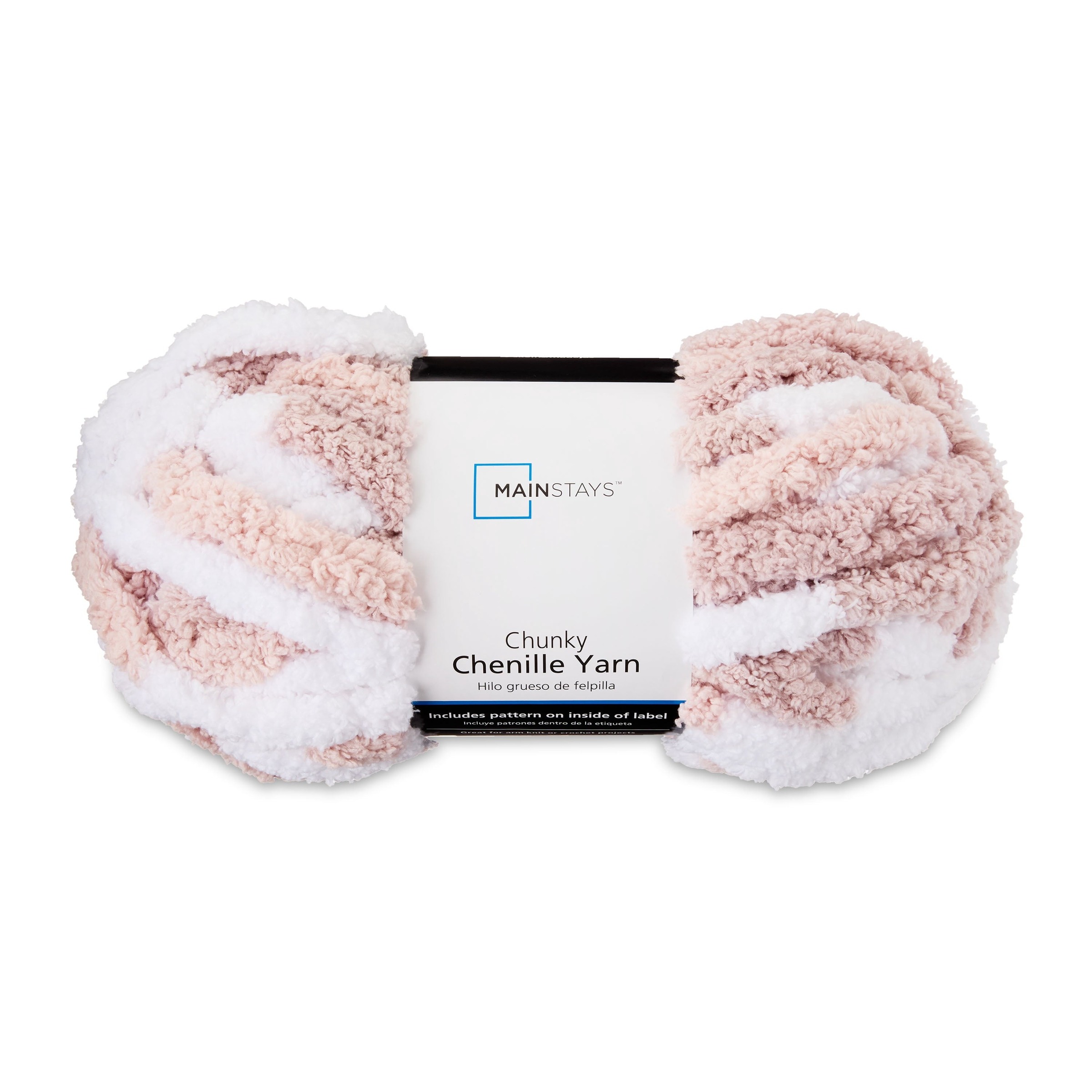 Mainstays Chunky Chenille Yarn, 31.7 yd, 100% Polyester, Super Bulky